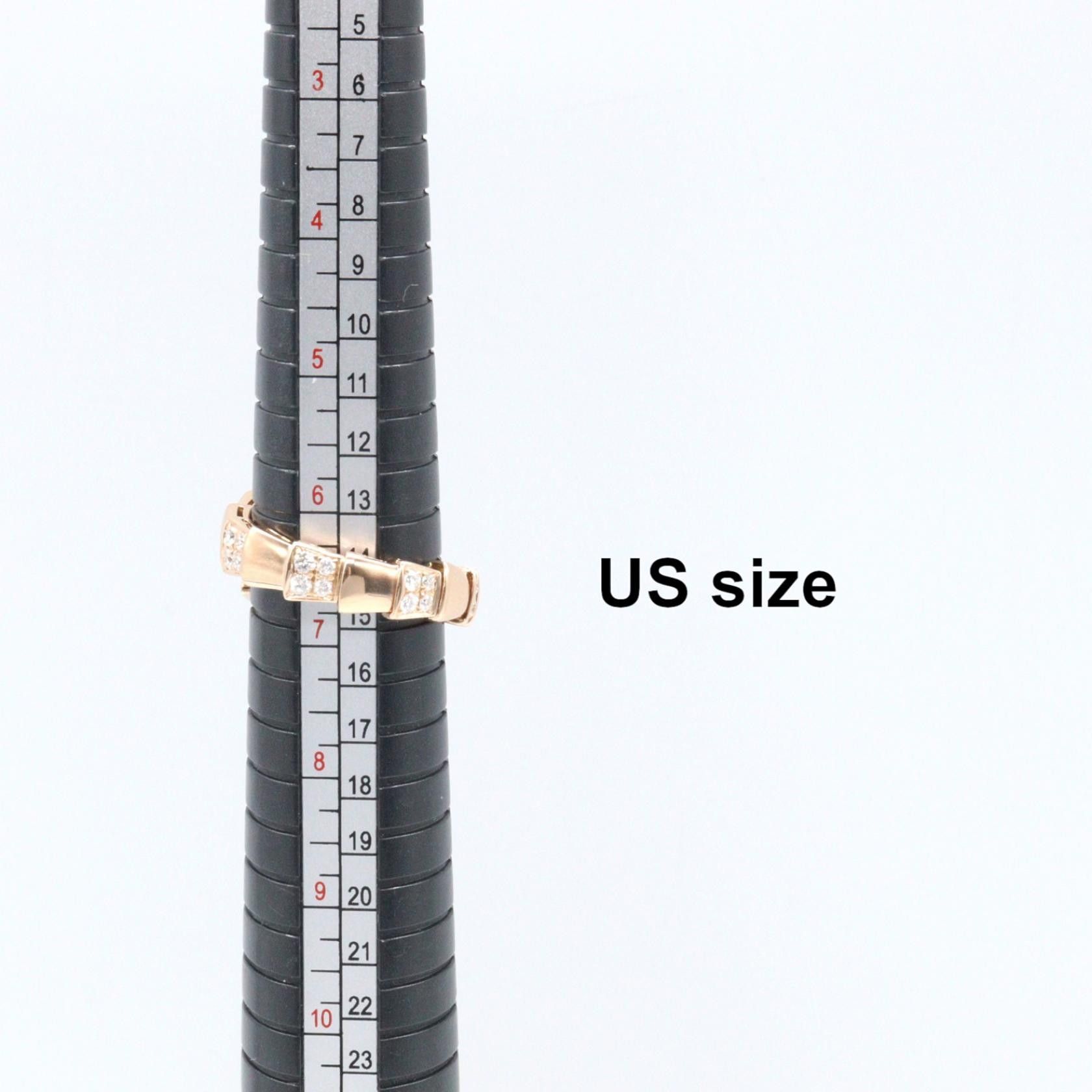 Bvlgari Bvlgari Bvlgari Serpenti Au750 Pink Gold Onyx Diamond Ring Size 12.5 Precious Metal Ring DUTY FREE for USA Size ONE SIZE - 6 Thumbnail