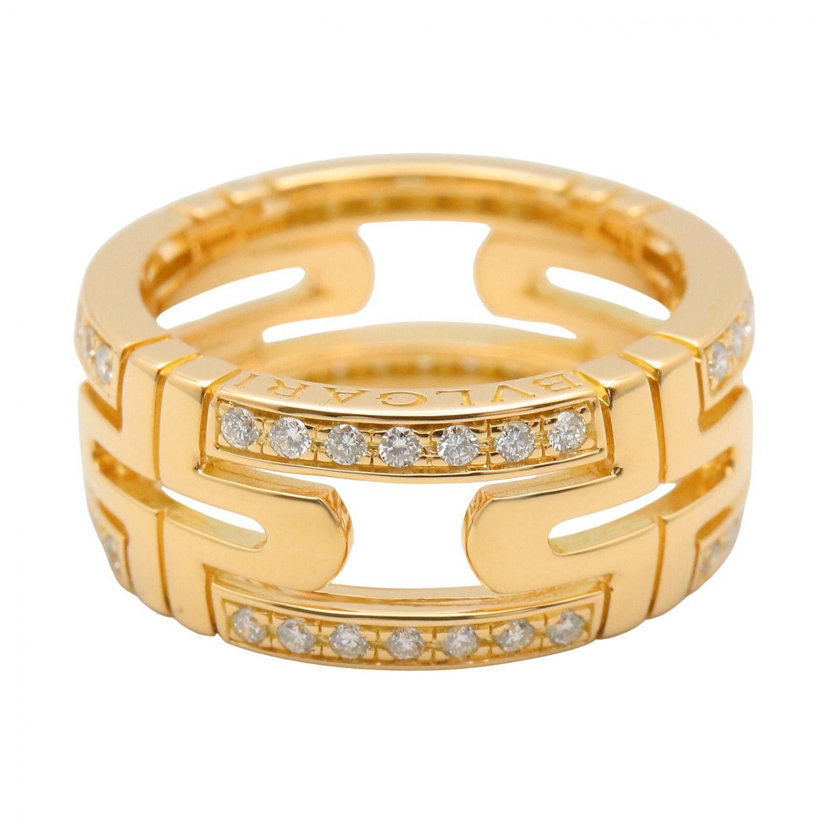 Bvlgari Bvlgari Bvlgari Parentesi Au750 Diamond Ring Size 7.5 Precious Metal Ring DUTY FREE for USA Size ONE SIZE - 3 Thumbnail