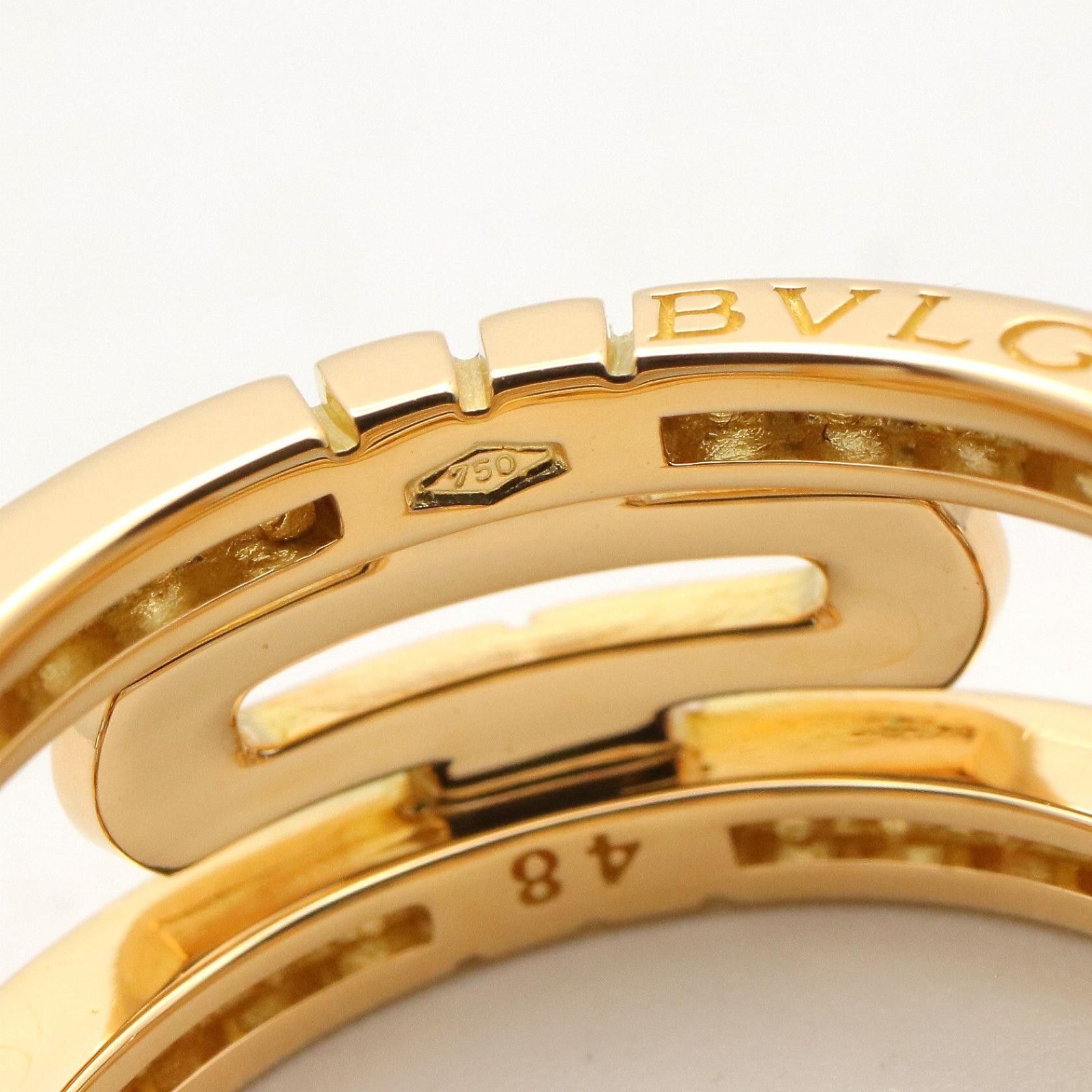 Bvlgari Bvlgari Bvlgari Parentesi Au750 Diamond Ring Size 7.5 Precious Metal Ring DUTY FREE for USA Size ONE SIZE - 4 Thumbnail