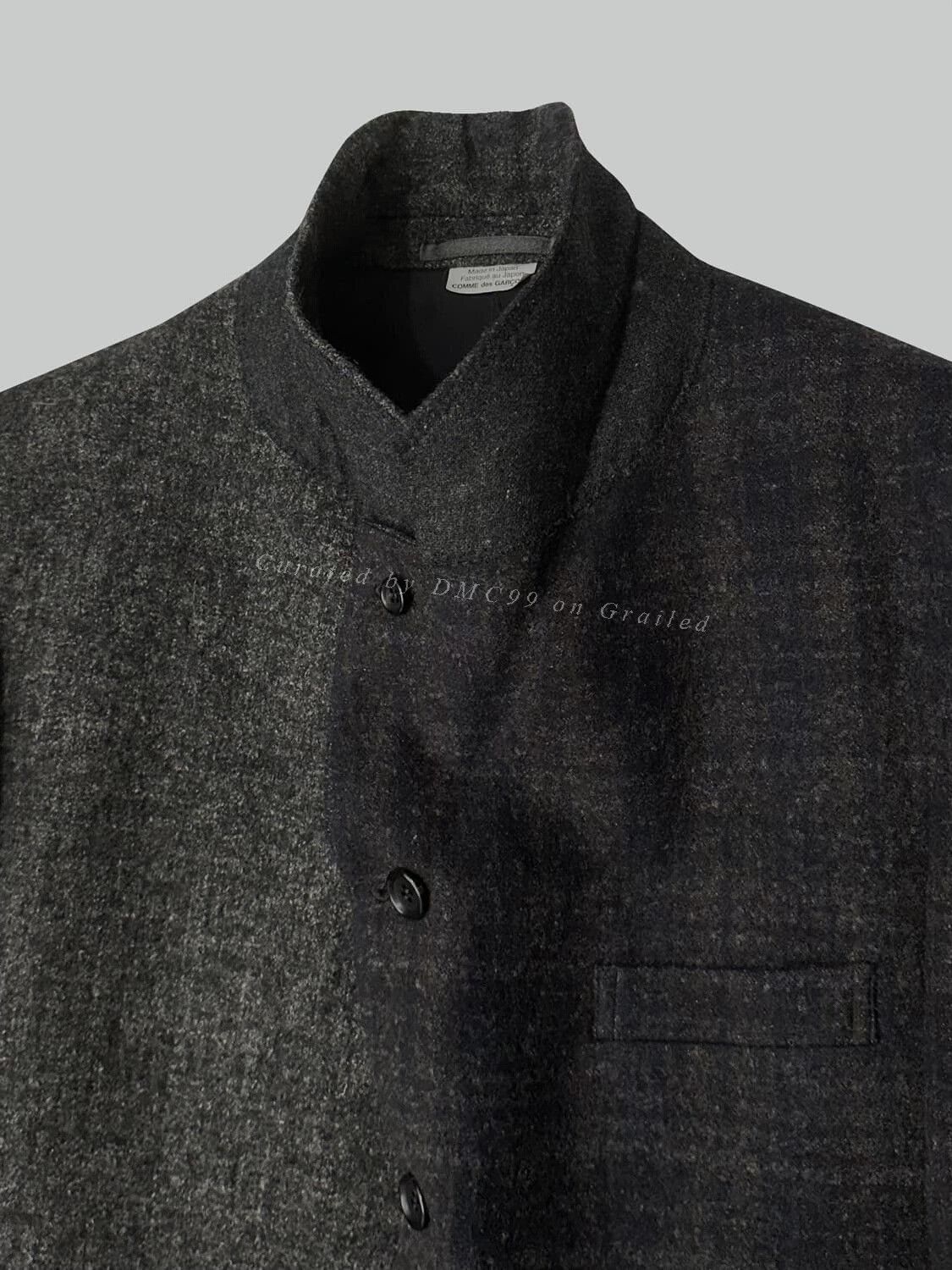 Rei Kawakubo Comme des Garçons Homme Wool Jacket Size US L / EU 52-54 / 3 - 2 Thumbnail