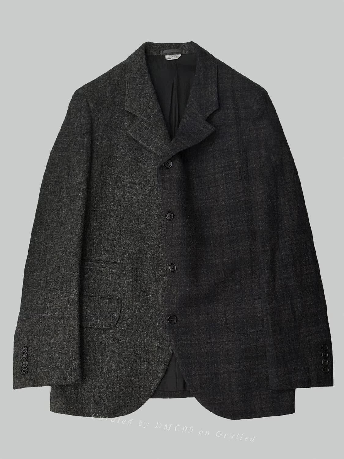 Rei Kawakubo Comme des Garçons Homme Wool Jacket Size US L / EU 52-54 / 3 - 3 Thumbnail