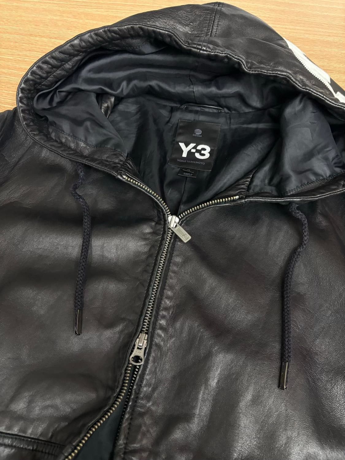Y-3 Y-3 Leather Jacket with Hood Size US XL / EU 56 / 4 - 6 Thumbnail