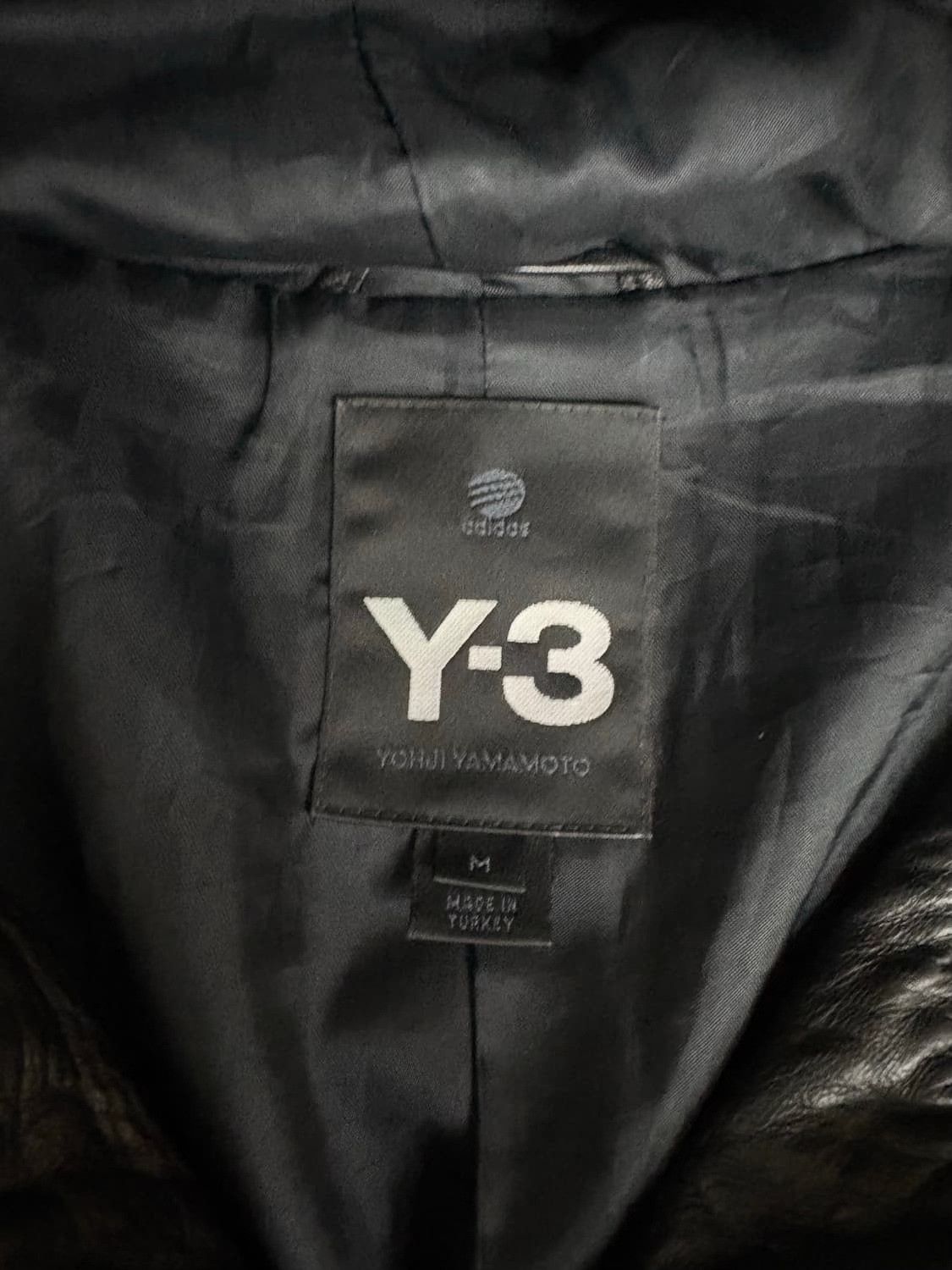 Y-3 Y-3 Leather Jacket with Hood Size US XL / EU 56 / 4 - 5 Thumbnail