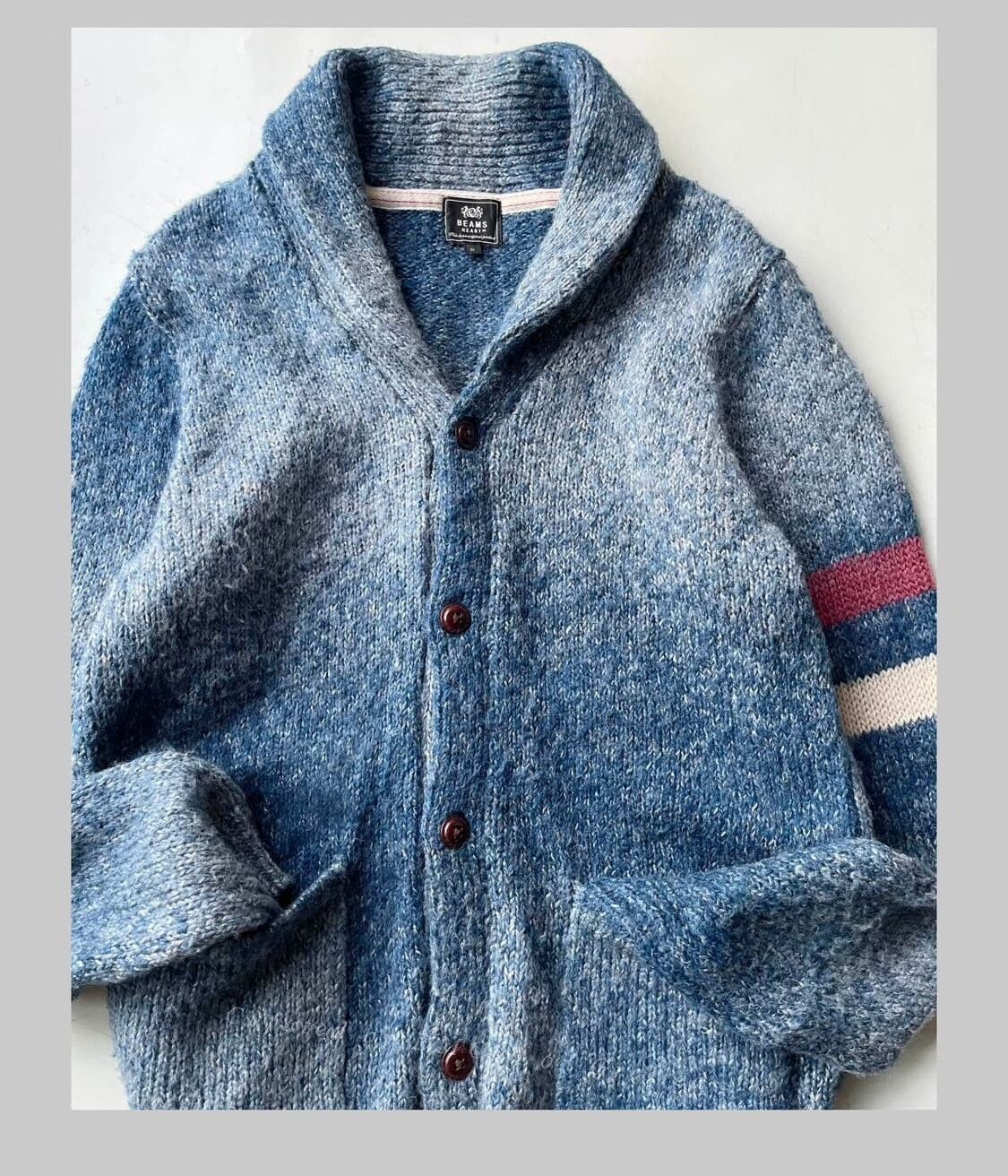 Beams Japan Beams Vintage Gradient Knit Jacket Size M / US 6-8 / IT 42-44 - 2 Thumbnail