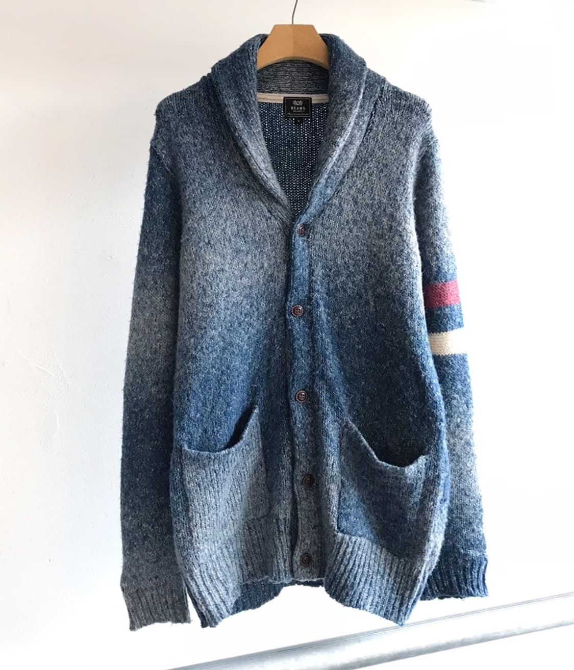 Beams Japan Beams Vintage Gradient Knit Jacket Size M / US 6-8 / IT 42-44 - 4 Thumbnail