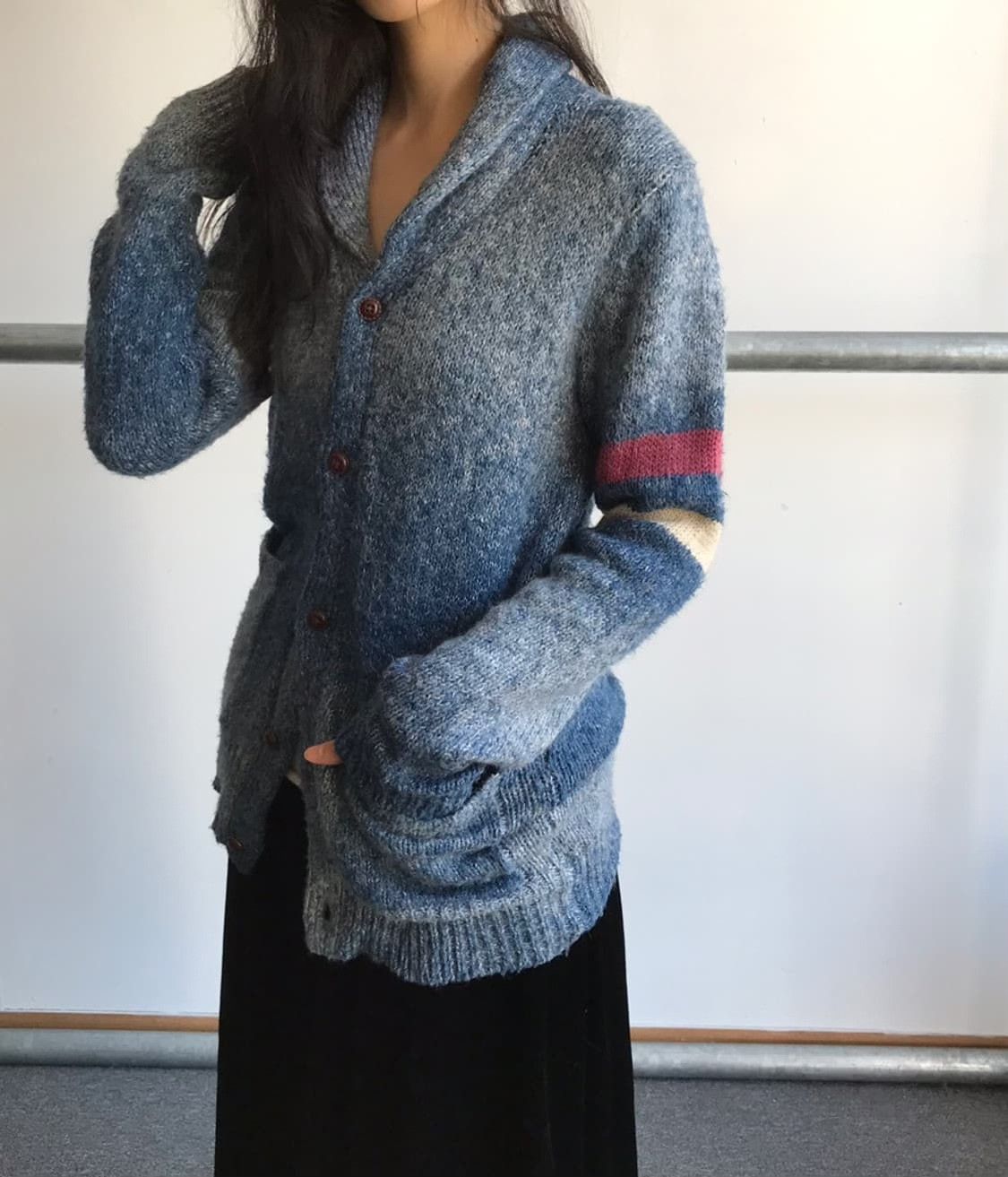 Beams Japan Beams Vintage Gradient Knit Jacket Size M / US 6-8 / IT 42-44 - 3 Thumbnail