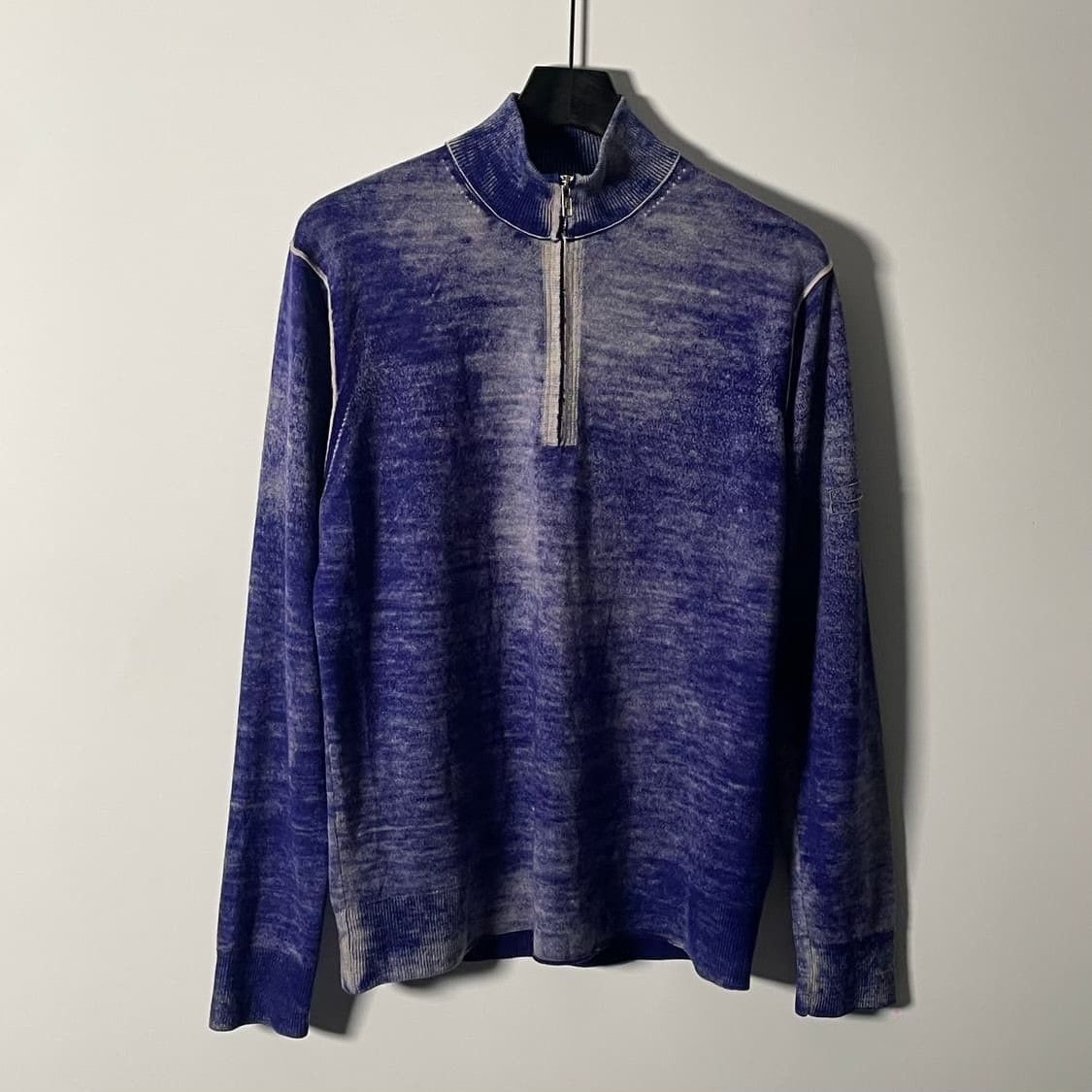 Stone Island Stone Island Vintage Purple Knit Sweater Size US M / EU 48-50 / 2 - 2 Thumbnail