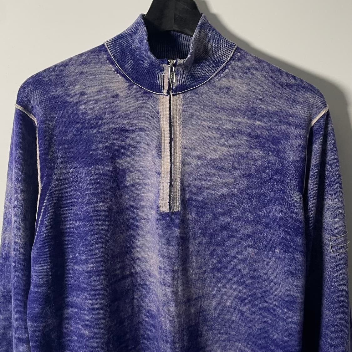 Stone Island Stone Island Vintage Purple Knit Sweater Size US M / EU 48-50 / 2 - 3 Thumbnail