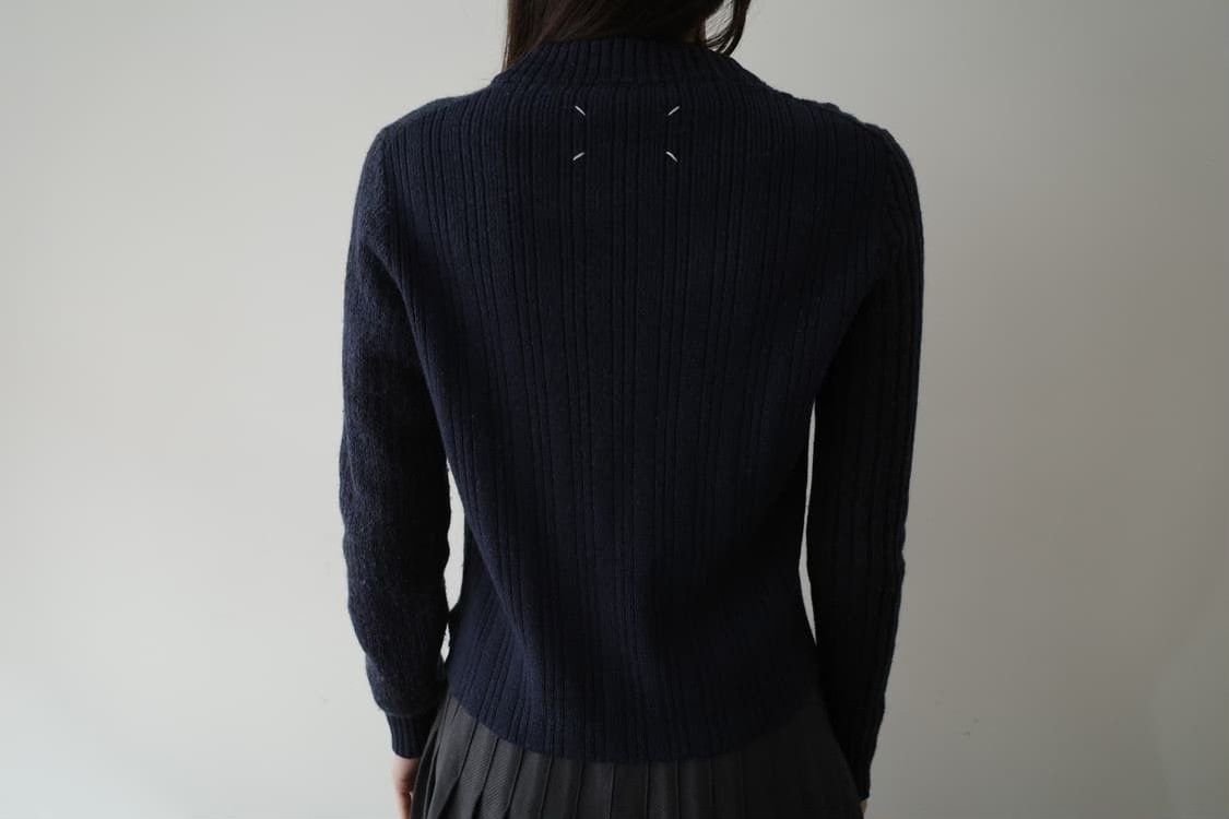 Maison Margiela Maison Margiela Prussian Blue Knit Sweater Size US M / EU 48-50 / 2 - 6 Thumbnail
