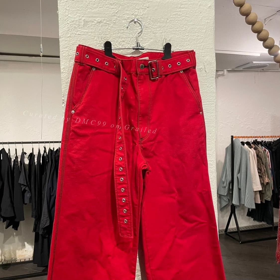 JOHN LAWRENCE SULLIVAN John Lawrence Sullivan Scarlet Cargo Pants Size US 28 / EU 44 - 3 Thumbnail