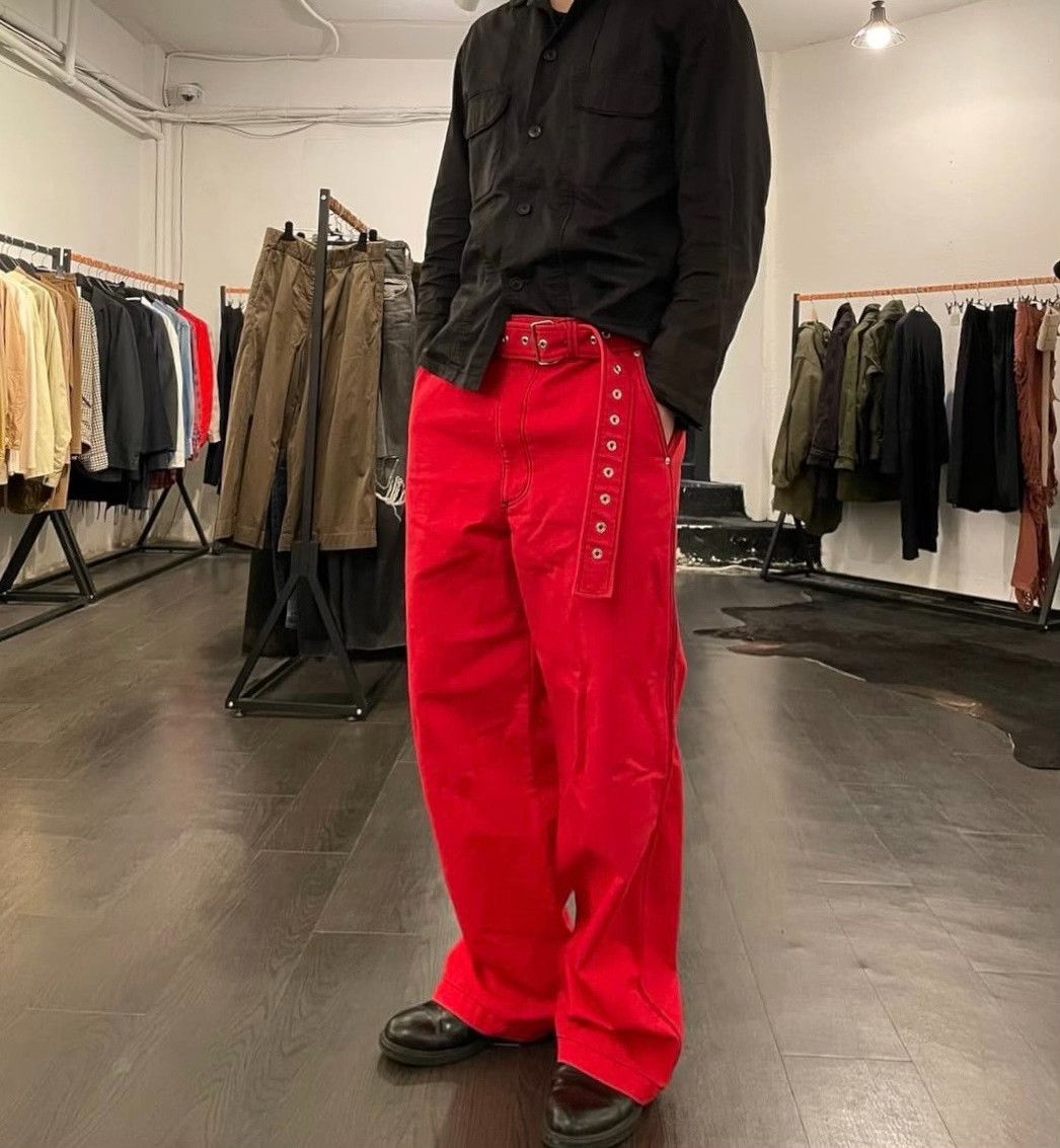 JOHN LAWRENCE SULLIVAN John Lawrence Sullivan Scarlet Cargo Pants Size US 28 / EU 44 - 2 Thumbnail