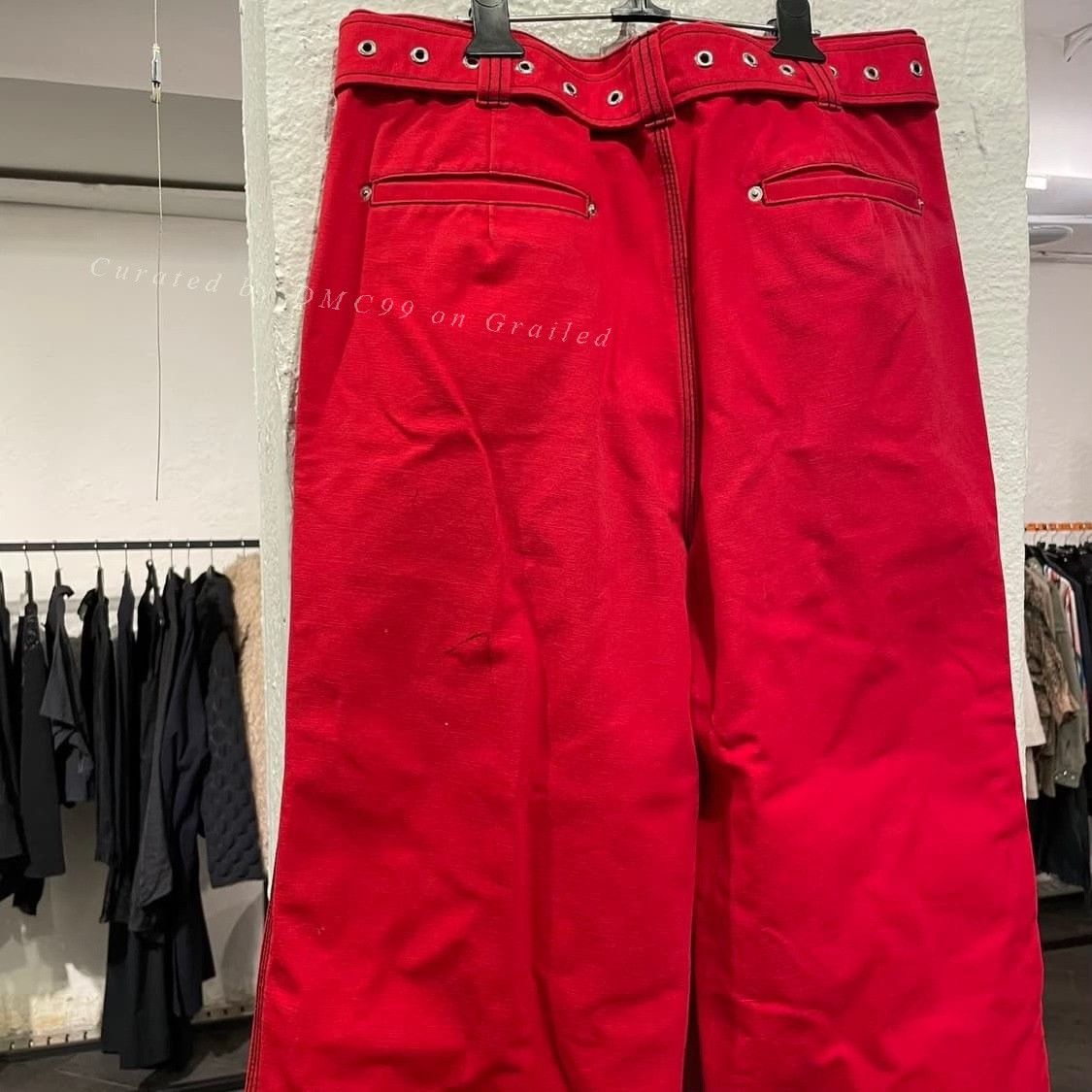 JOHN LAWRENCE SULLIVAN John Lawrence Sullivan Scarlet Cargo Pants Size US 28 / EU 44 - 4 Thumbnail