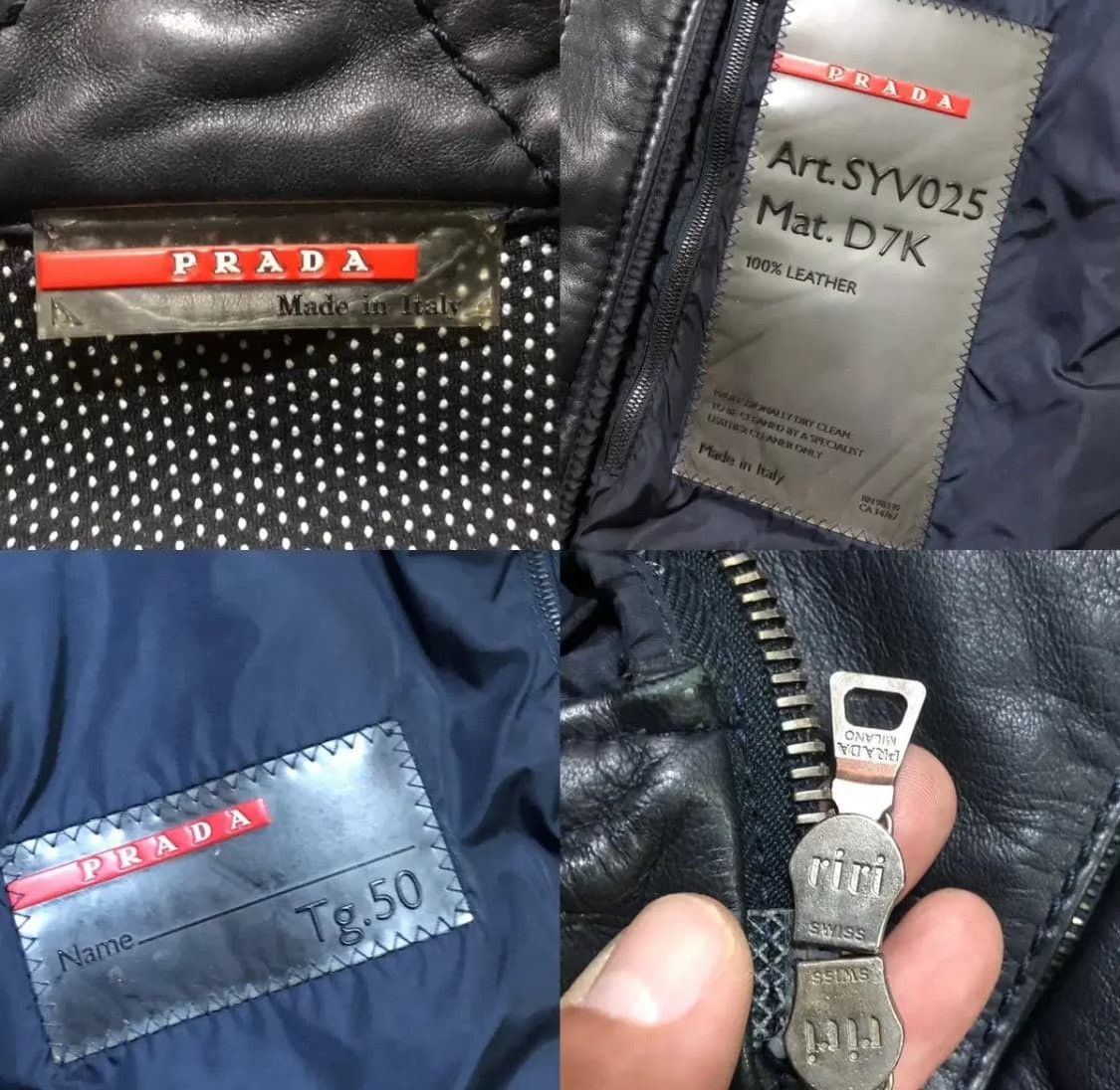 Prada Prada Sport Vintage Leather Jacket Size US M / EU 48-50 / 2 - 8 Thumbnail