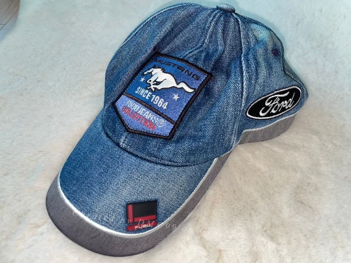 Ford Ford Vintage Denim Motorcycle Cap Size ONE SIZE - 4 Thumbnail