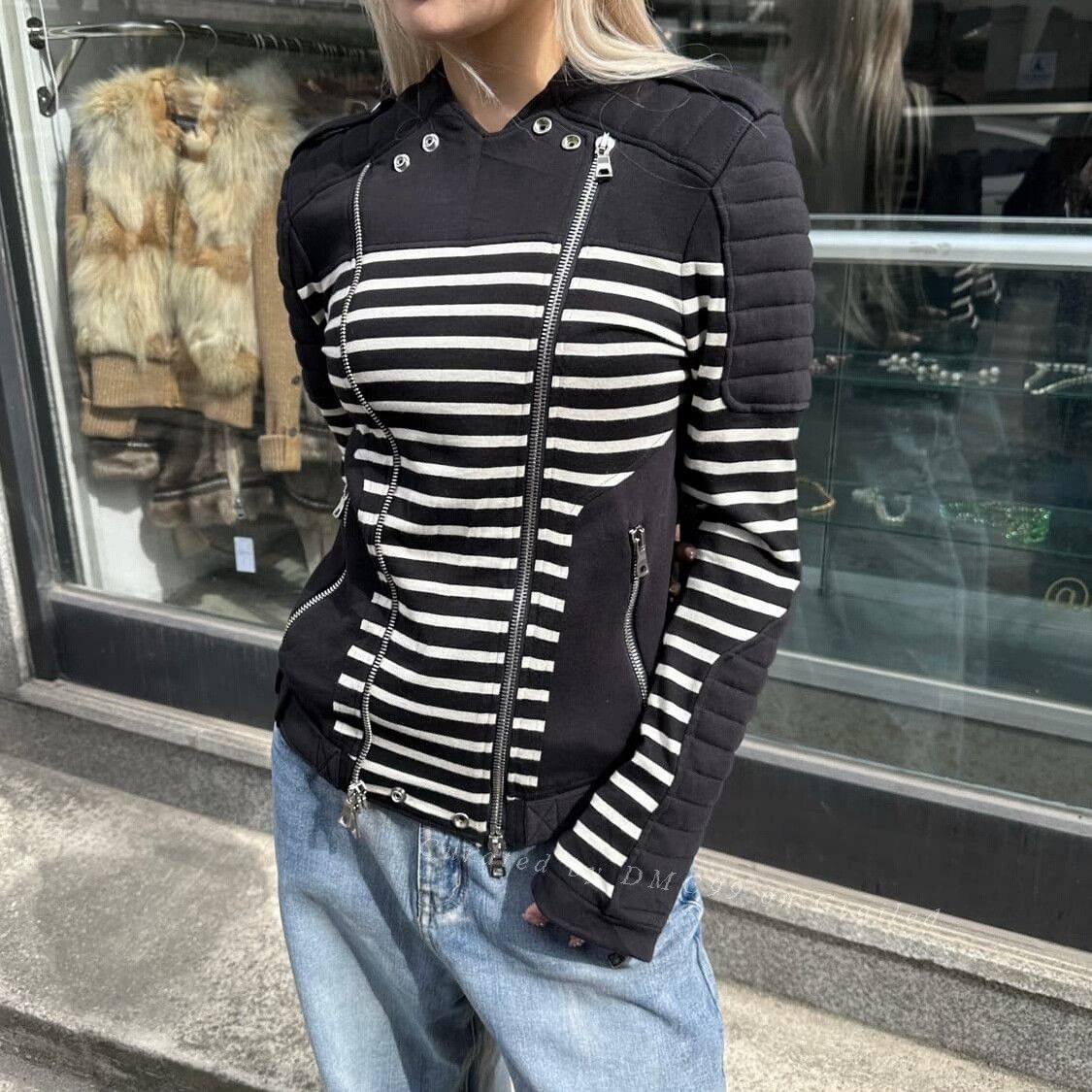 Balmain Balmain Black White Knight Jacket Size US M / EU 48-50 / 2 - 2 Thumbnail