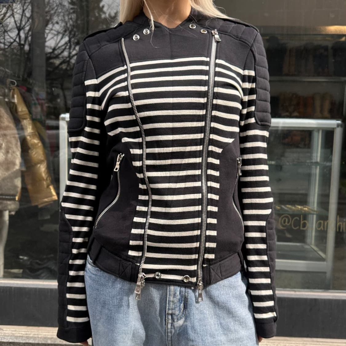 Balmain Balmain Black White Knight Jacket Size US M / EU 48-50 / 2 - 4 Thumbnail