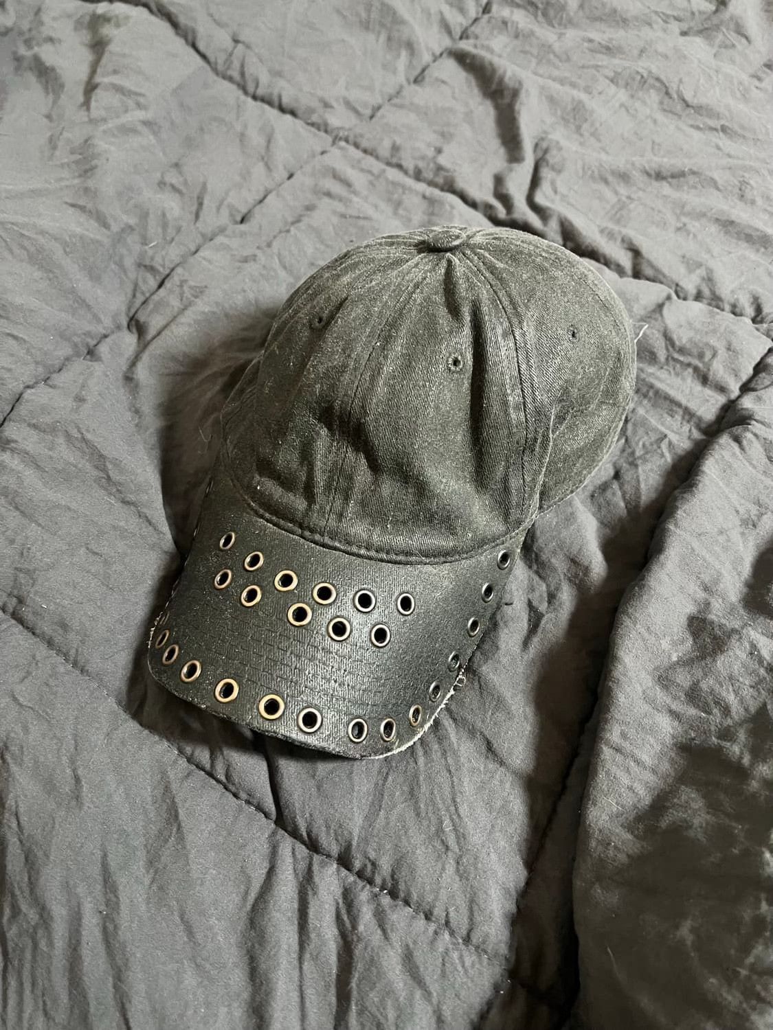 P.L.N. p.l.n Vintage Distressed Waxed Hat Size ONE SIZE - 4 Thumbnail