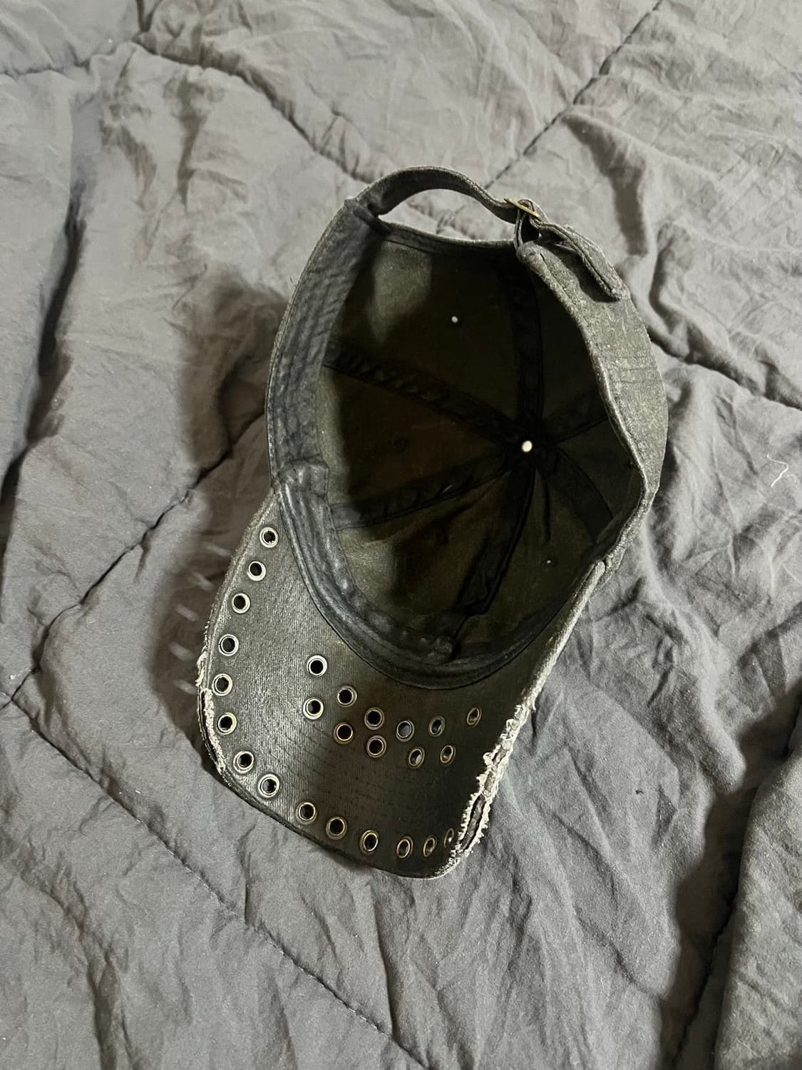 P.L.N. p.l.n Vintage Distressed Waxed Hat Size ONE SIZE - 6 Thumbnail