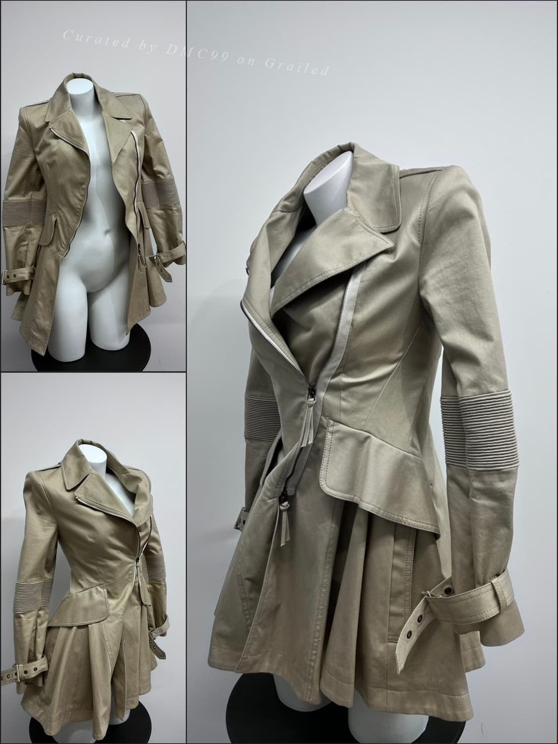 Alexander McQueen Alexander McQueen Vintage Trench Coat Size S / US 4 / IT 40 - 4 Thumbnail