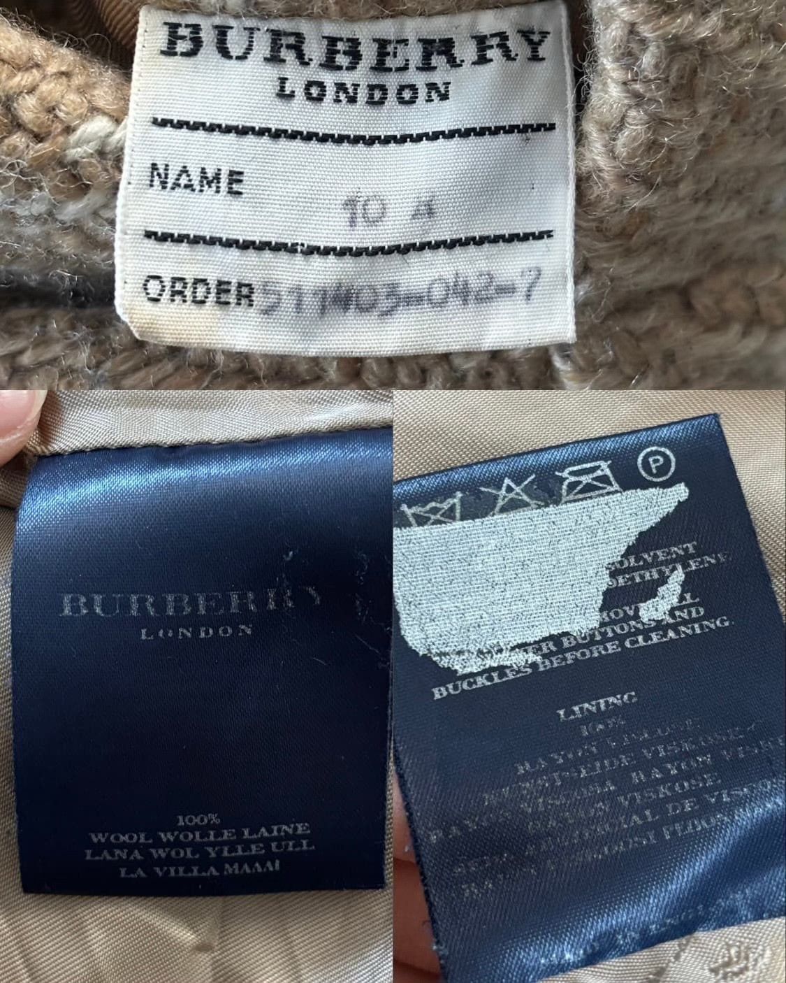 Burberry Burberry Vintage Thames Wool Coat Size US L / EU 52-54 / 3 - 8 Thumbnail