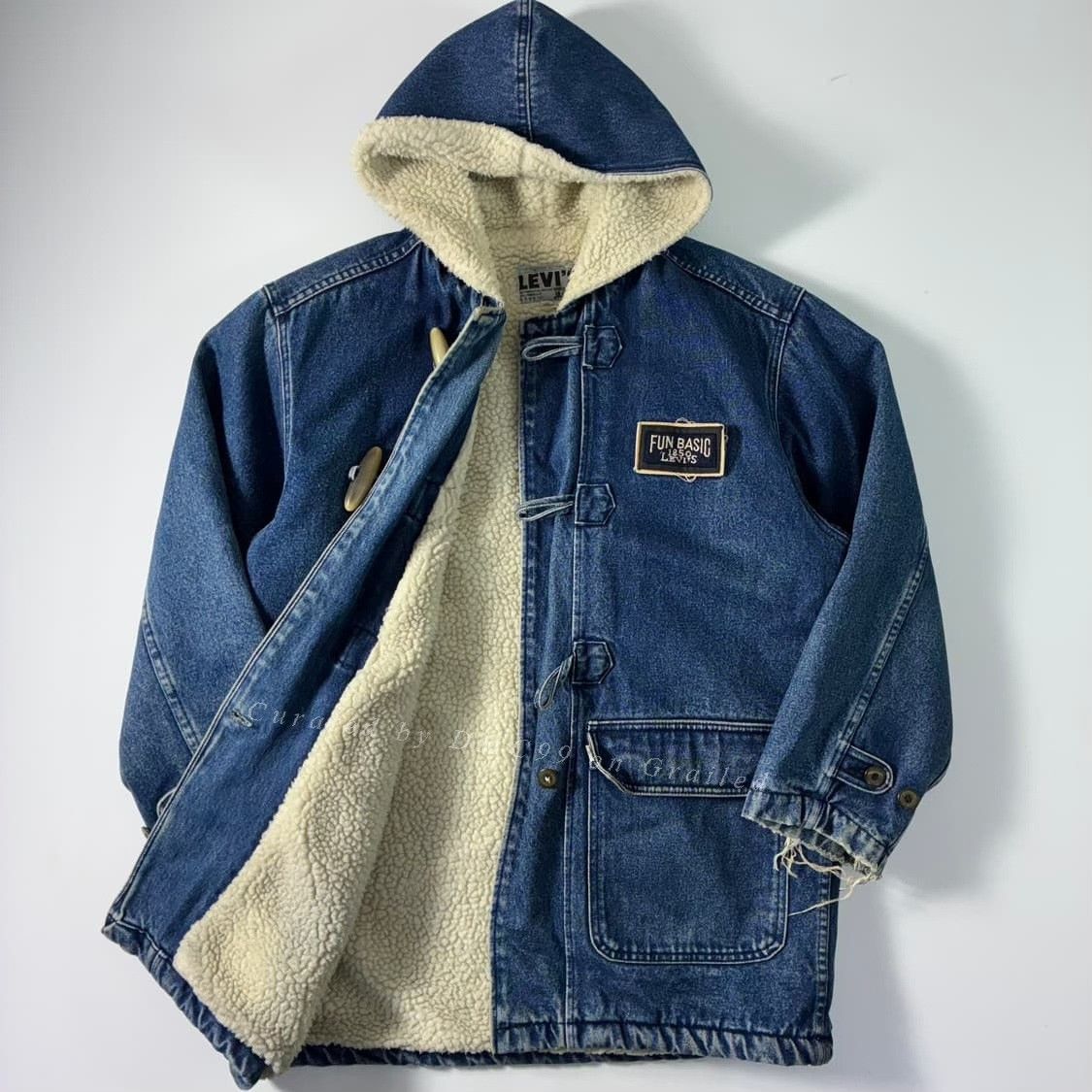 Levi's Vintage Clothing Levi's Vintage Distressed Denim Wool Coat Size US M / EU 48-50 / 2 - 3 Thumbnail