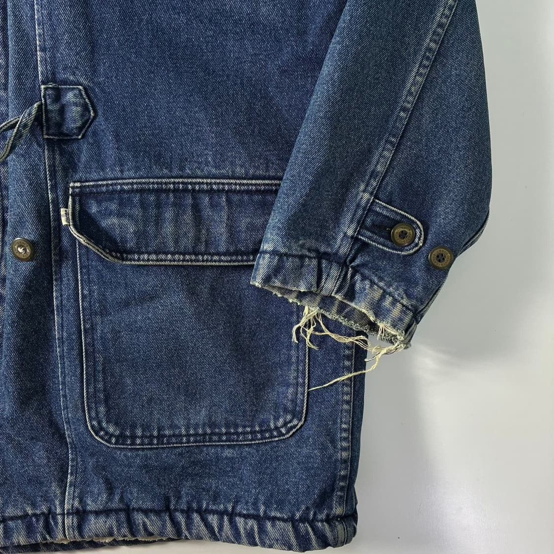 Levi's Vintage Clothing Levi's Vintage Distressed Denim Wool Coat Size US M / EU 48-50 / 2 - 6 Thumbnail