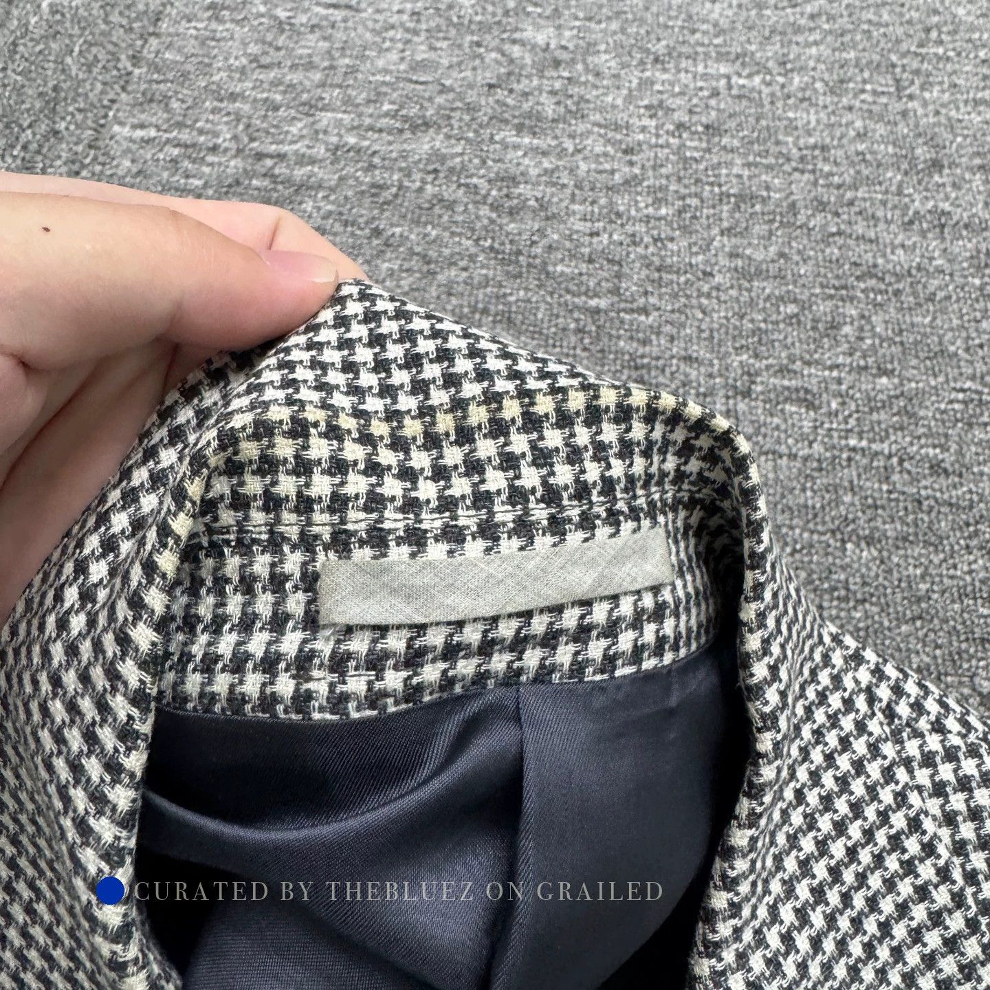 Brunello Cucinelli Stylish Gray Plaid Linen-Wool Blazer Size US M / EU 48-50 / 2 - 2 Thumbnail