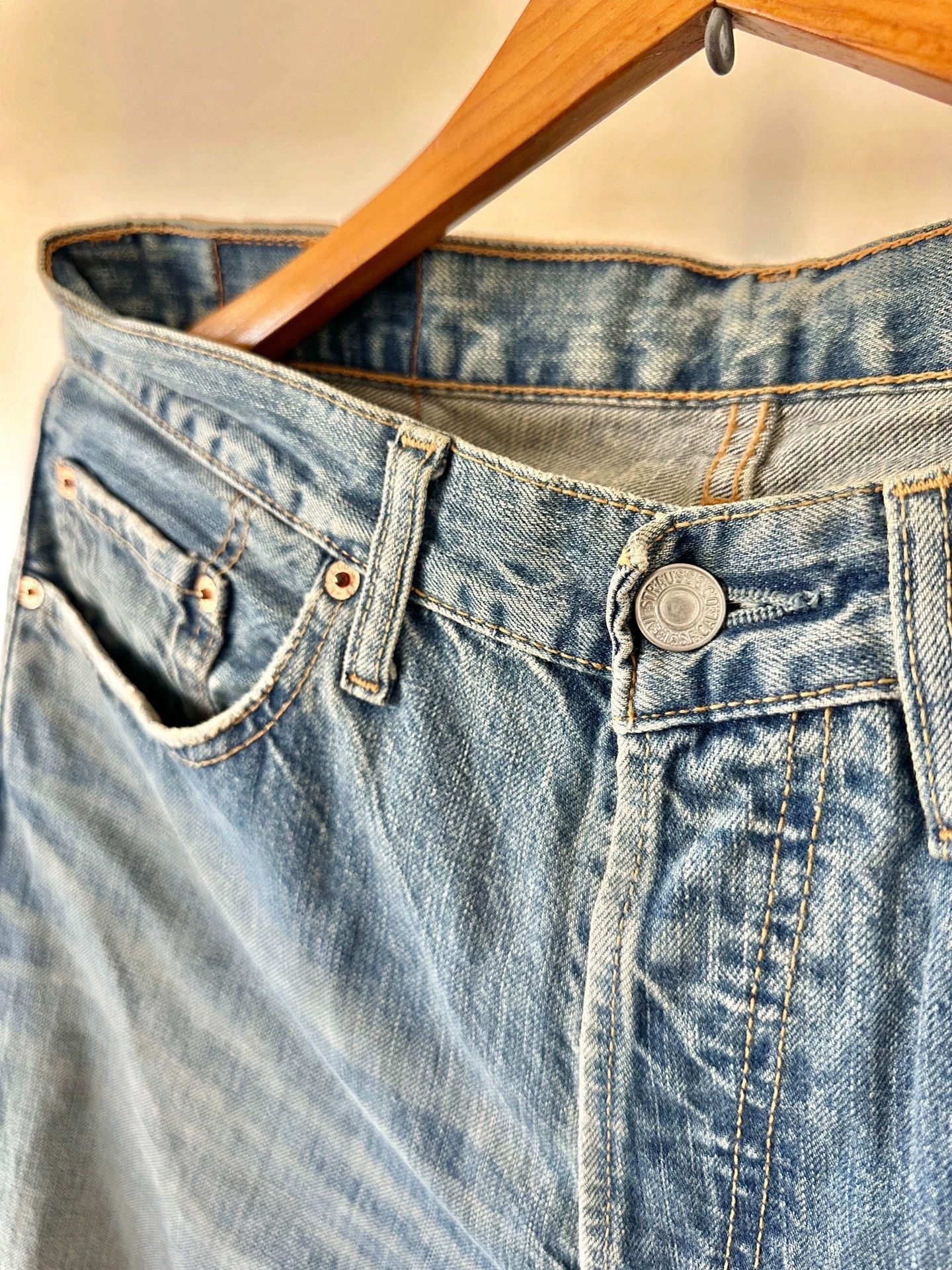 Levi's Classic Blue Denim 501s in Size 32 Size US 32 / EU 48 - 5 Thumbnail