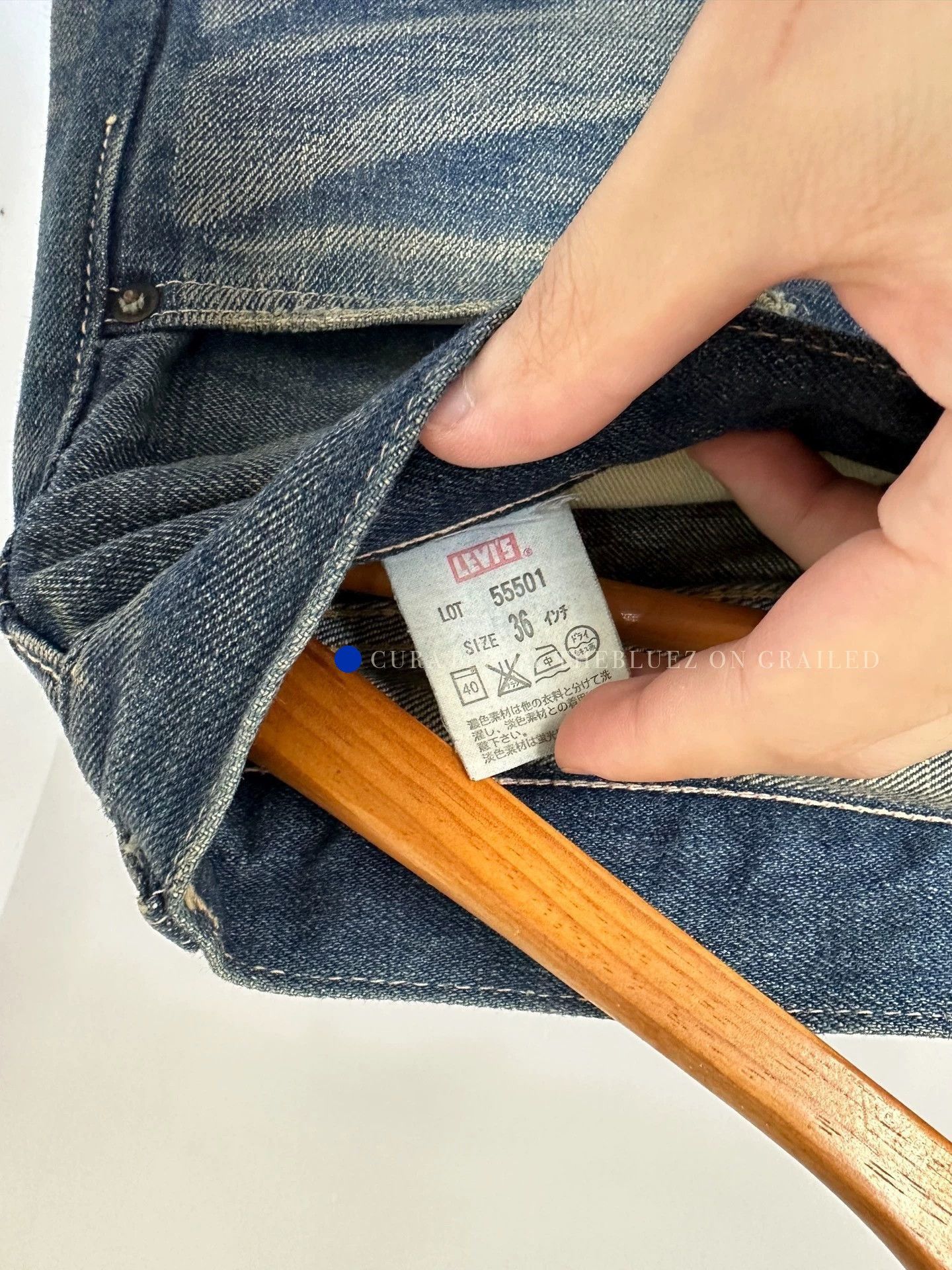 Levi's Patch Stitch Heavy Wash Denim in Blue, Size 36 Size US 36 / EU 52 - 5 Thumbnail