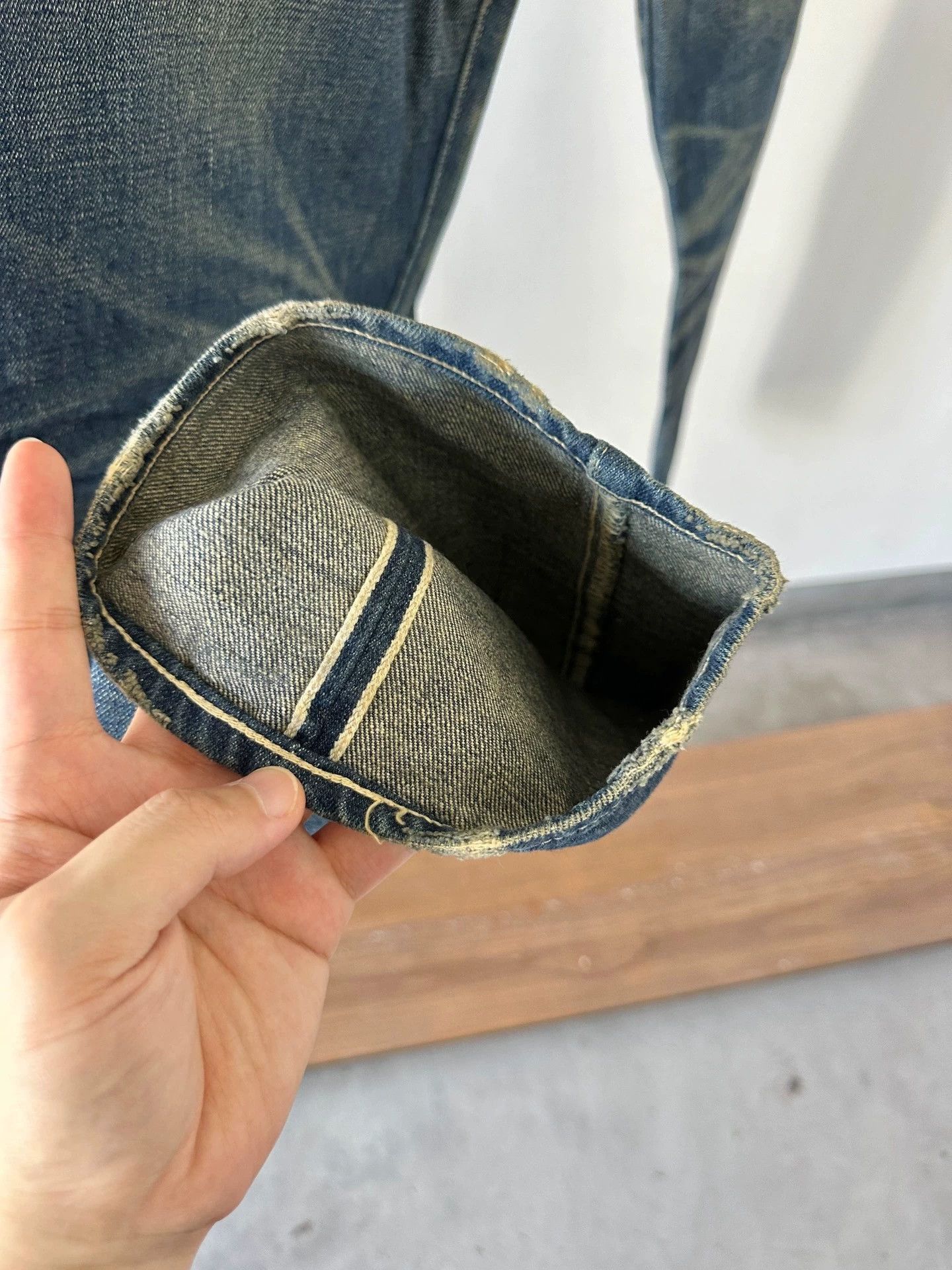 Levi's Patch Stitch Heavy Wash Denim in Blue, Size 36 Size US 36 / EU 52 - 8 Thumbnail