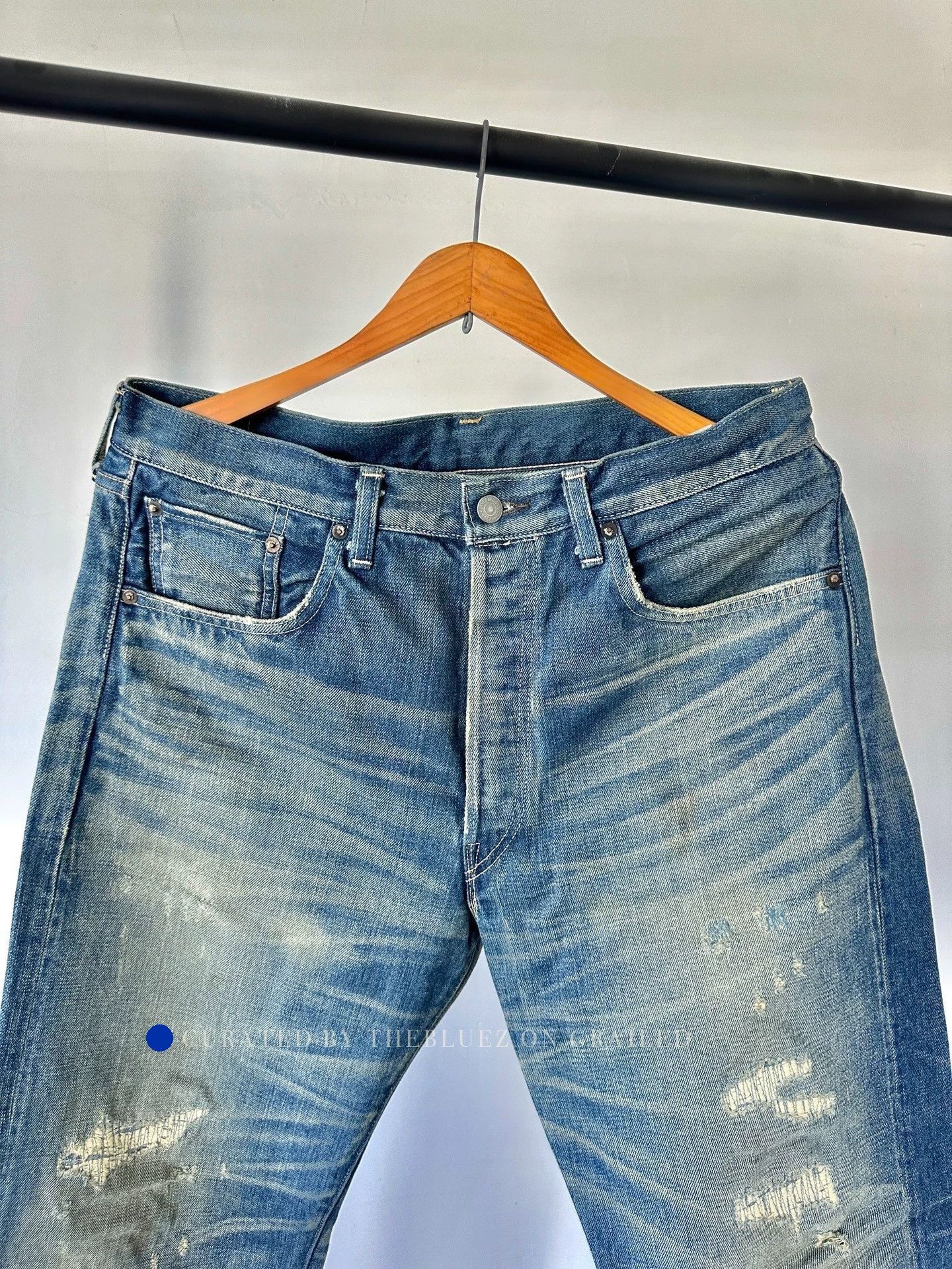 Levi's Patch Stitch Heavy Wash Denim in Blue, Size 36 Size US 36 / EU 52 - 2 Thumbnail