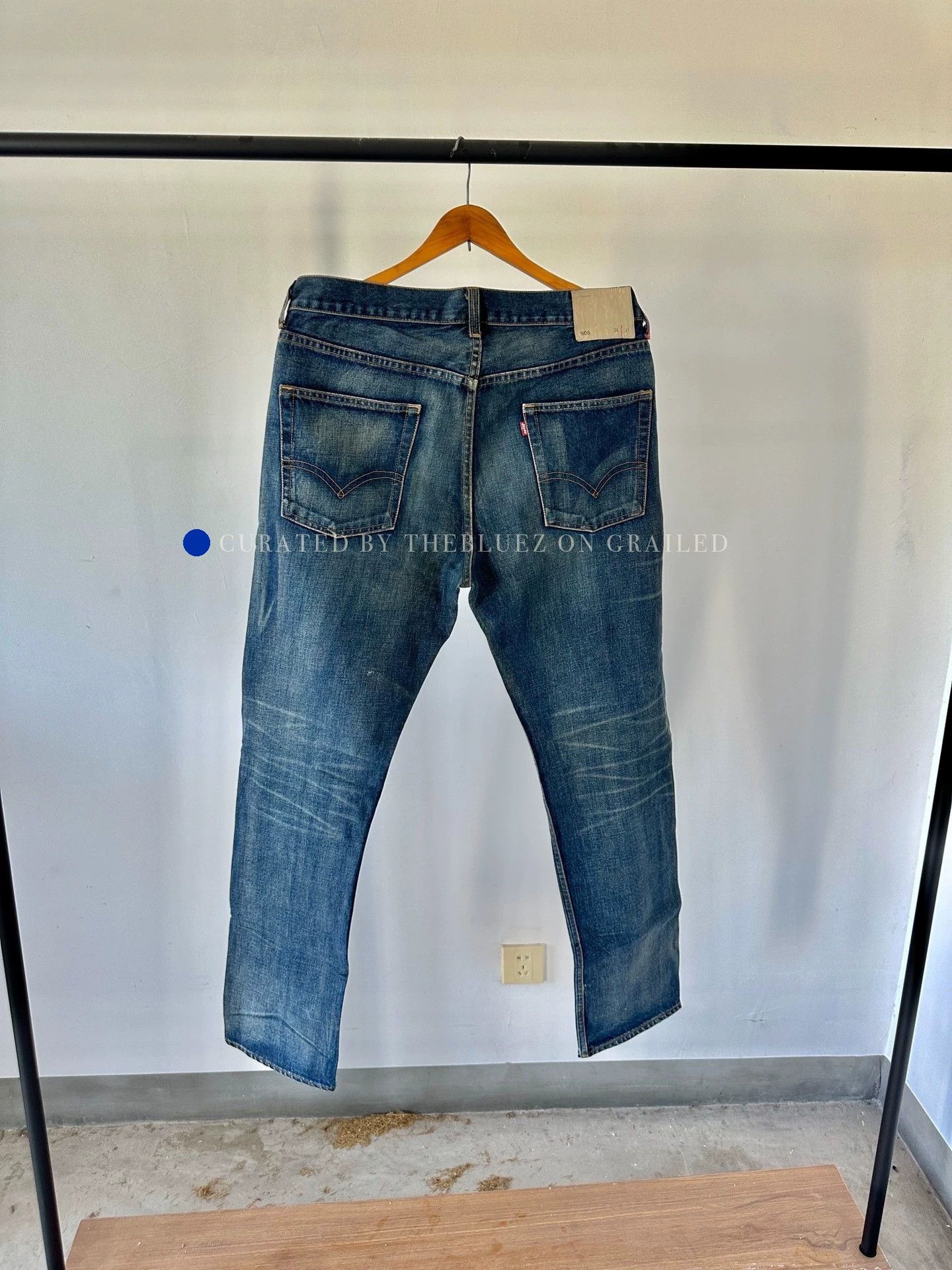 Levi's Vintage Heavy Wash Denim 505 Jeans Size US 34 / EU 50 - 5 Thumbnail