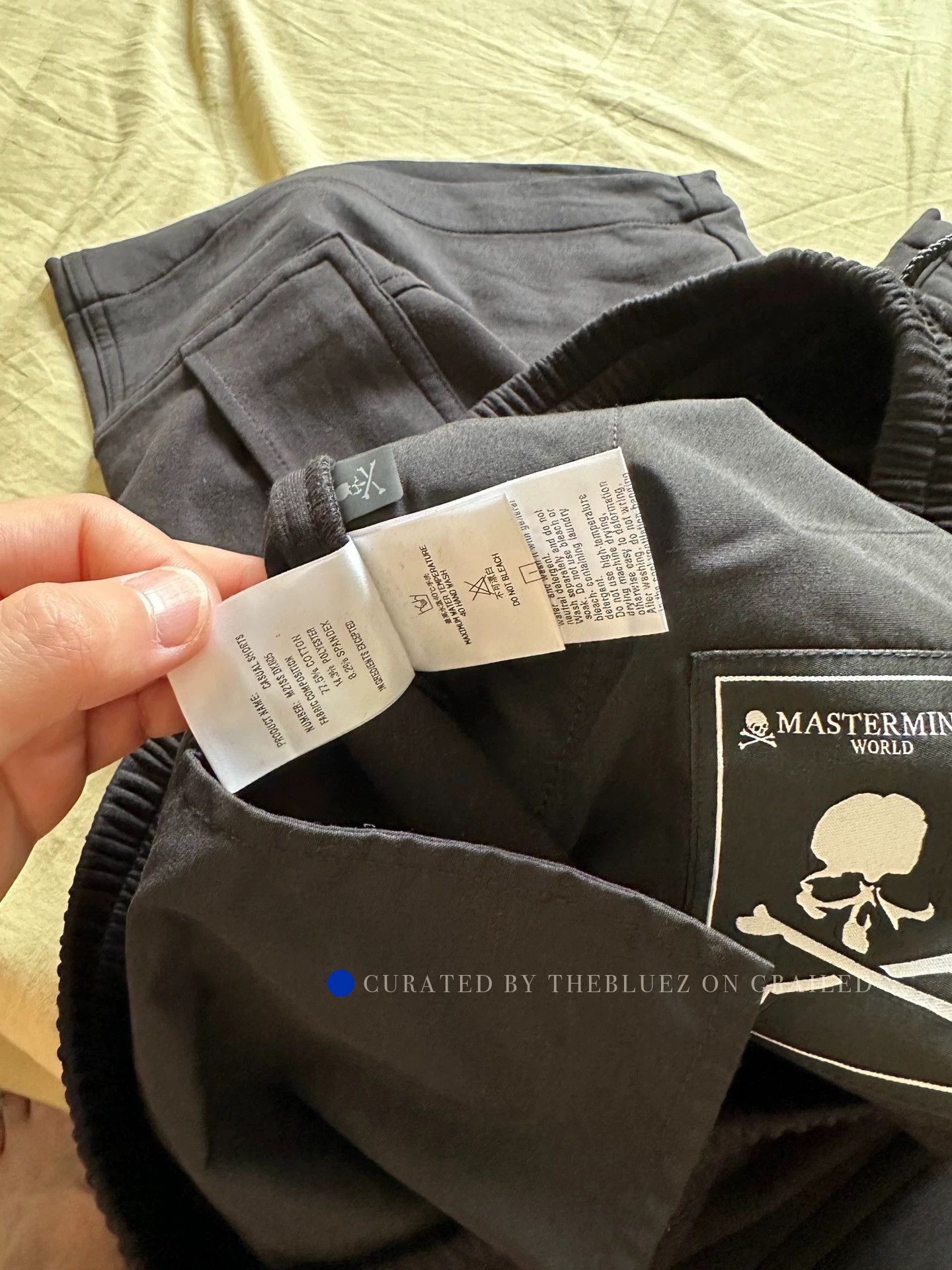Mastermind World Black Pocket Ribbed Shorts with Gold Detailing Size US 34 / EU 50 - 7 Thumbnail