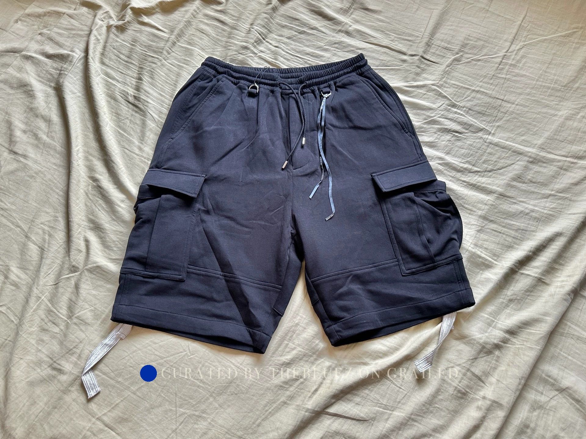 Mastermind World Black Pocket Ribbed Shorts with Gold Detailing Size US 34 / EU 50 - 2 Thumbnail
