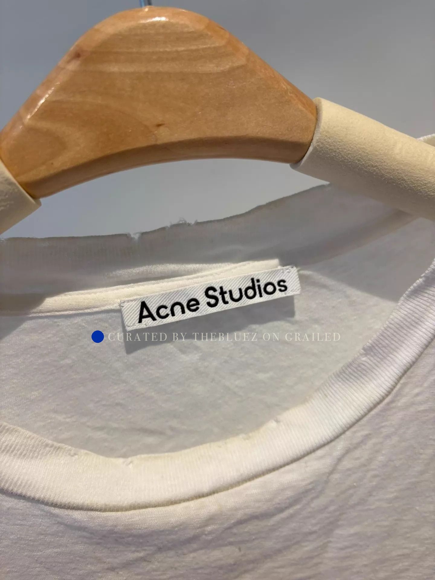Acne Studios Distressed Logo White Short Sleeve Tee Size US S / EU 44-46 / 1 - 2 Thumbnail