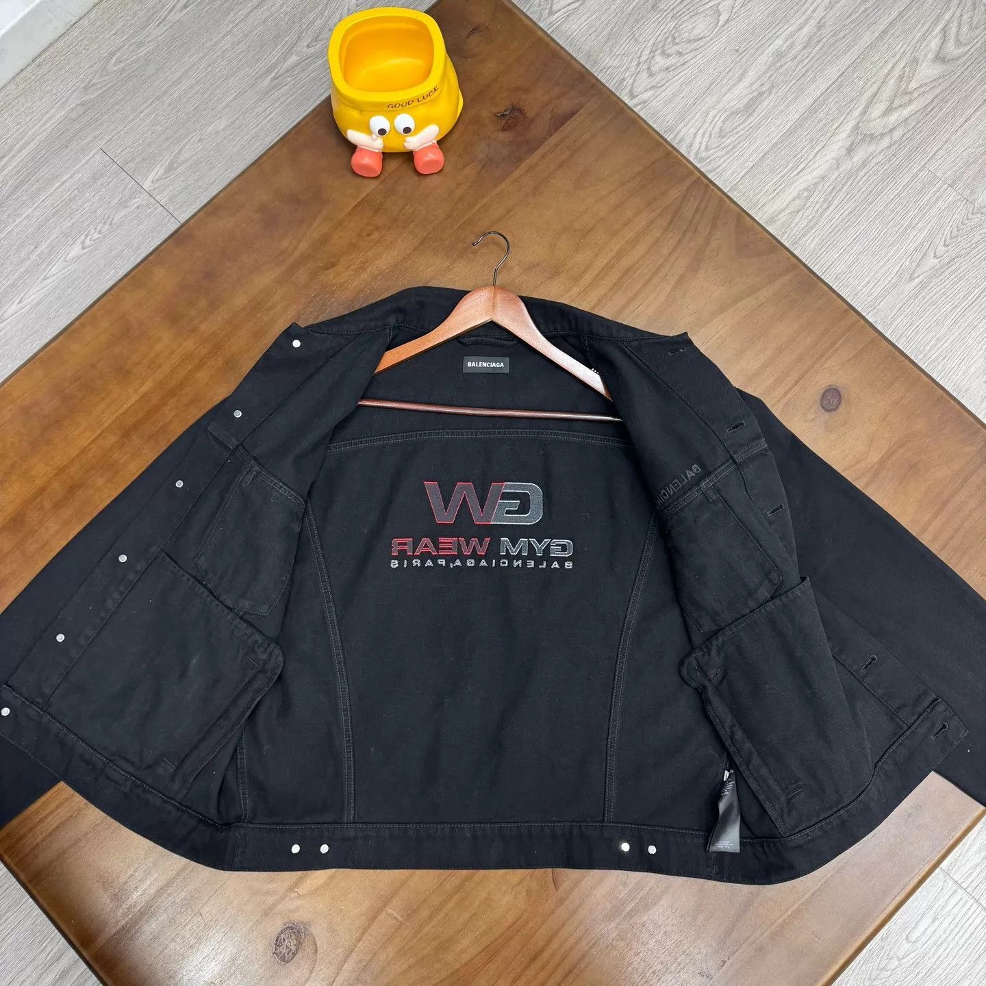 Balenciaga Black Denim Jacket in Like New Condition Size US M / EU 48-50 / 2 - 3 Thumbnail