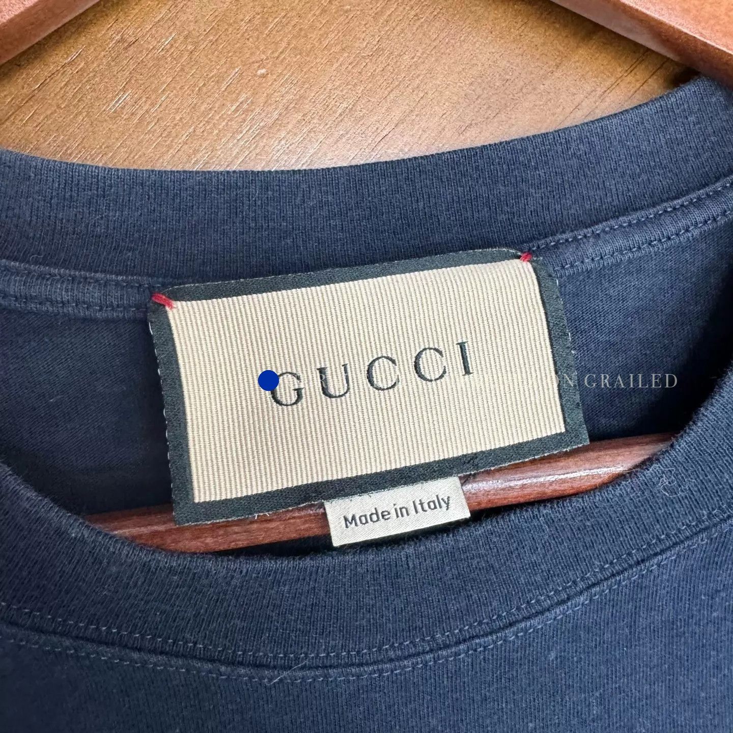Gucci Deep Blue Logo Short Sleeve Tee Size US S / EU 44-46 / 1 - 7 Thumbnail