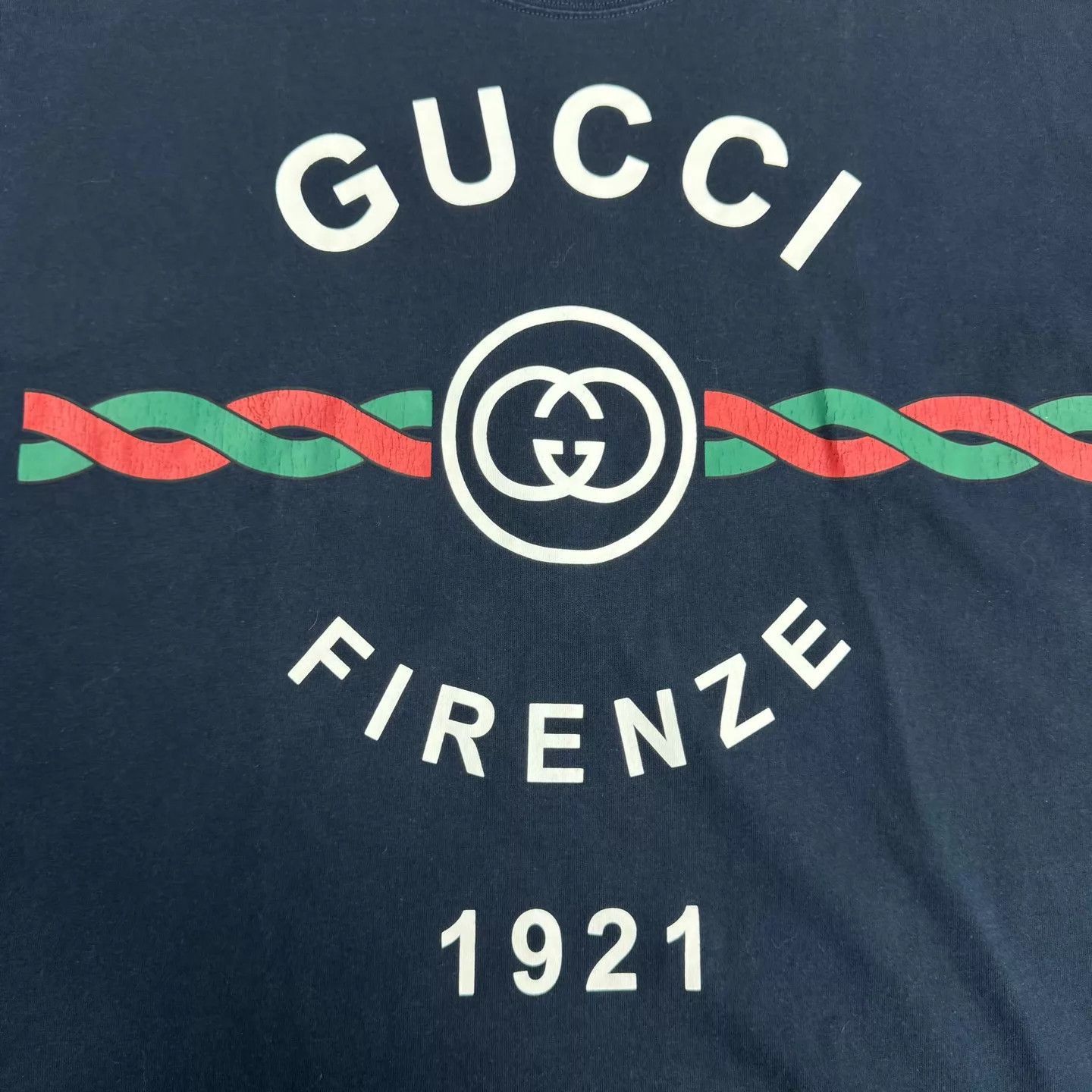 Gucci Deep Blue Logo Short Sleeve Tee Size US S / EU 44-46 / 1 - 5 Thumbnail