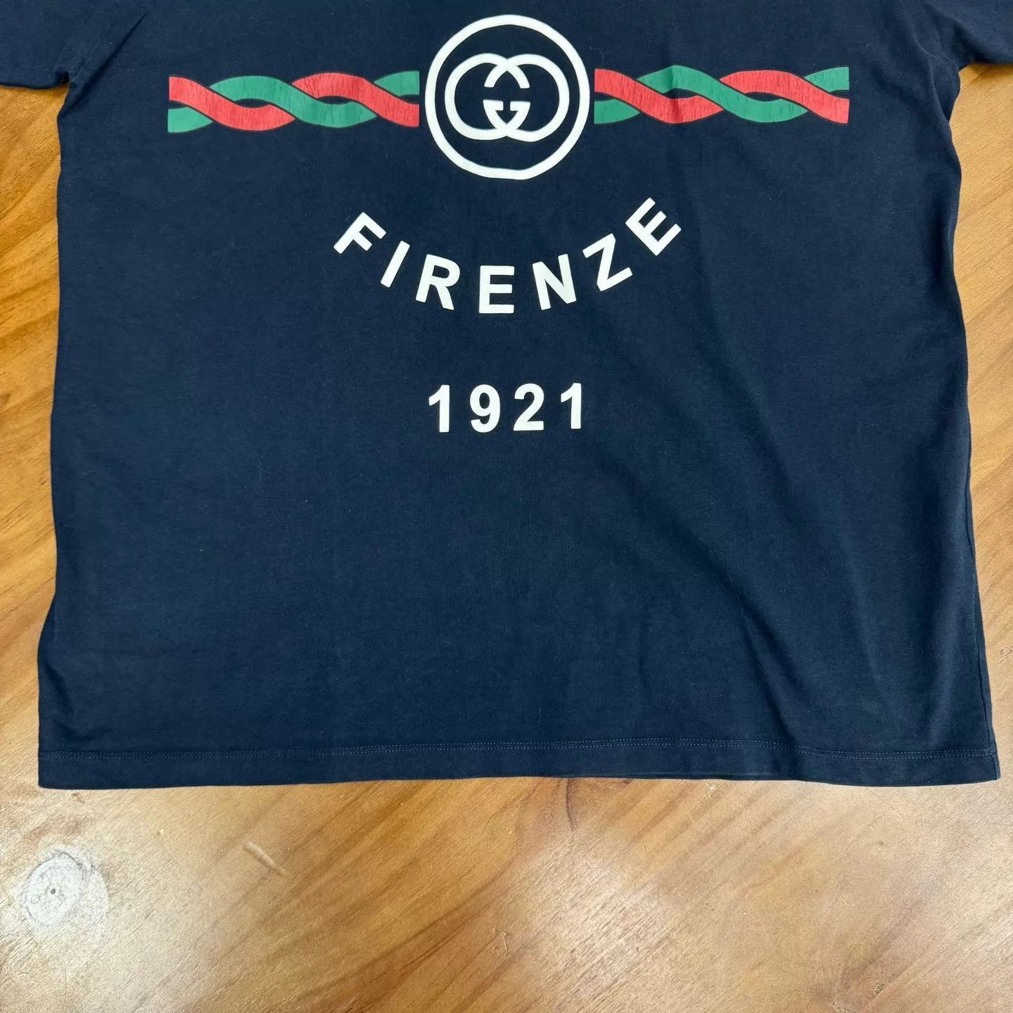 Gucci Deep Blue Logo Short Sleeve Tee Size US S / EU 44-46 / 1 - 4 Thumbnail