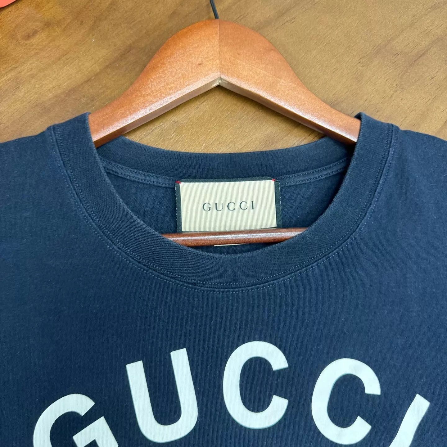 Gucci Deep Blue Logo Short Sleeve Tee Size US S / EU 44-46 / 1 - 3 Thumbnail