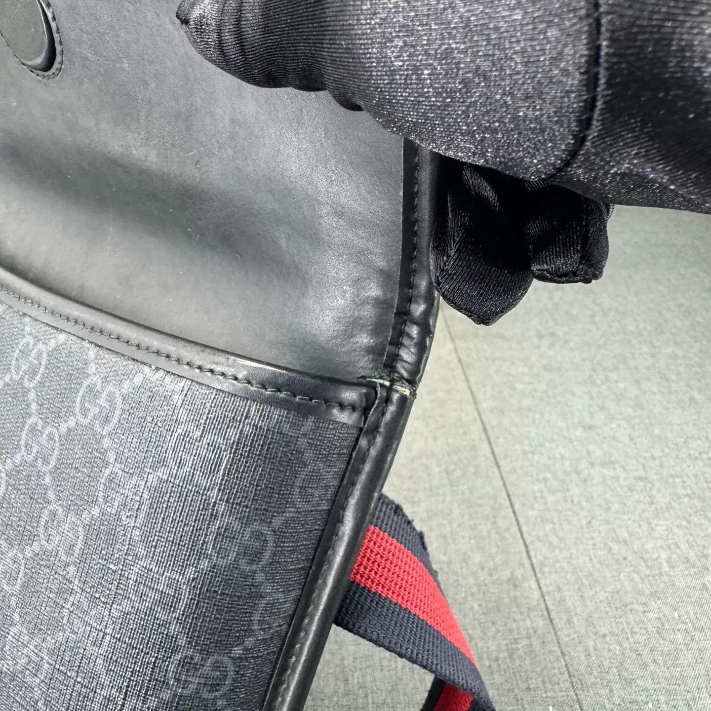 Gucci Black All Over Print Chest Bag Size ONE SIZE - 4 Thumbnail
