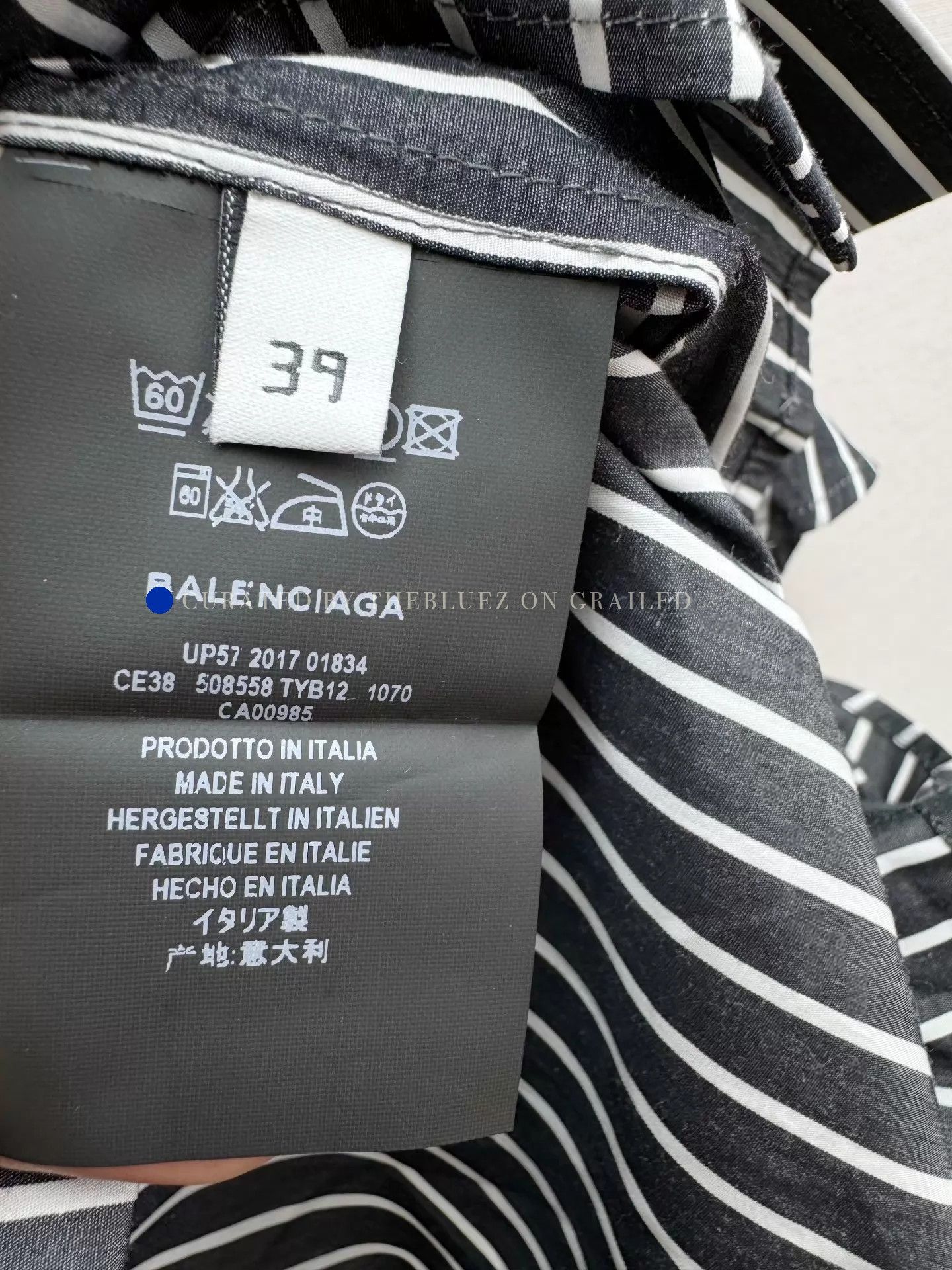 Balenciaga Striped Button-Up Shirt in Multi Size US M / EU 48-50 / 2 - 5 Thumbnail