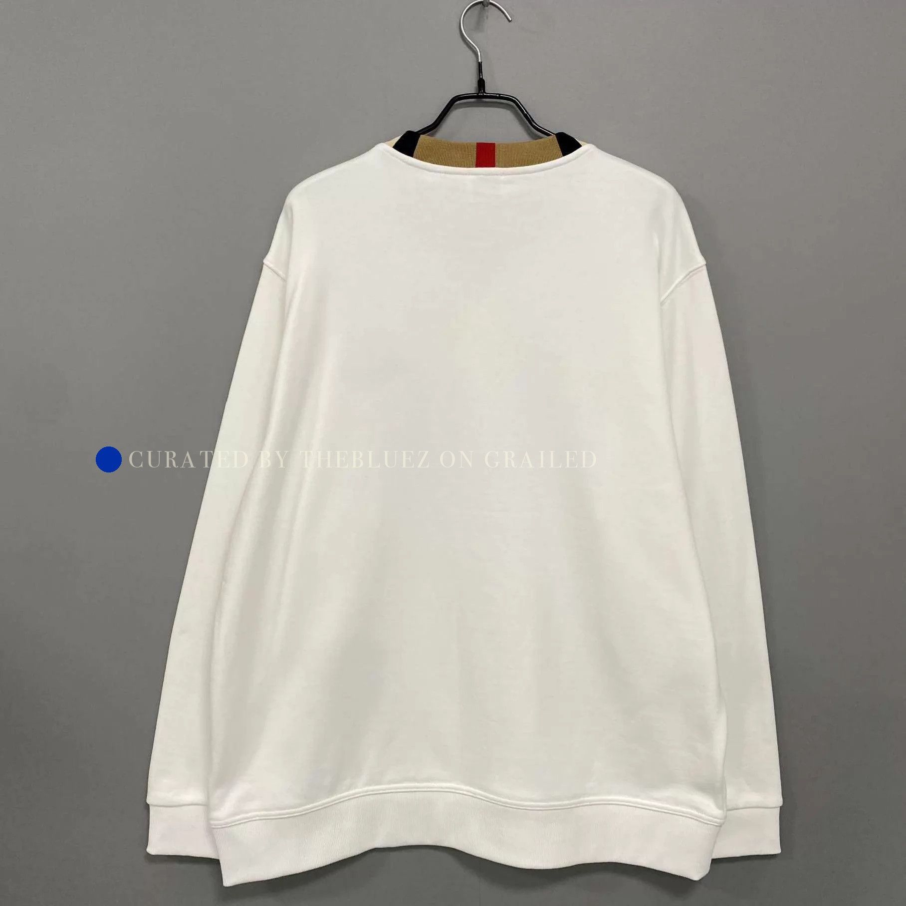 Burberry Classic Check Collar Embroidered Logo Sweatshirt Size US XL / EU 56 / 4 - 3 Thumbnail