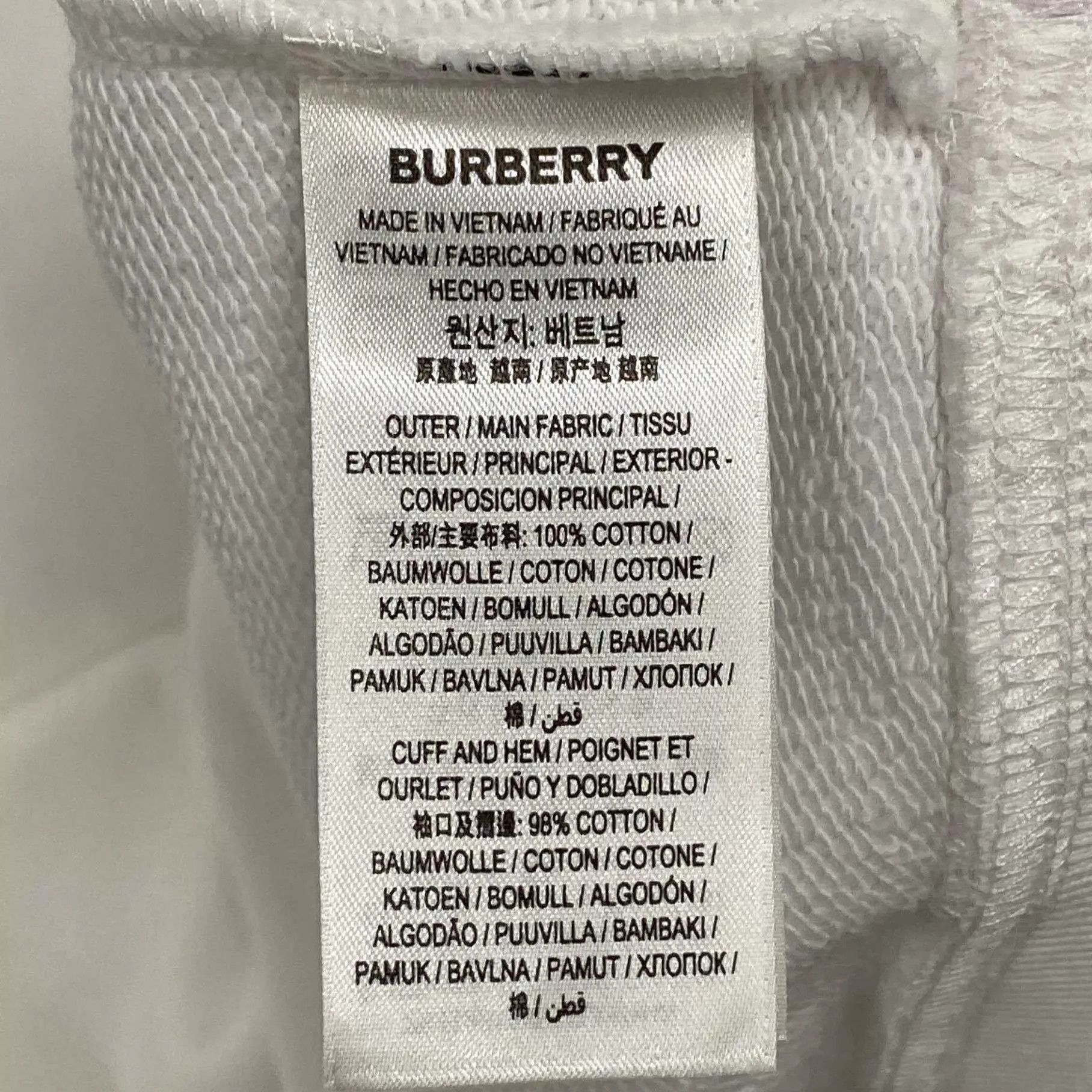 Burberry Classic Check Collar Embroidered Logo Sweatshirt Size US XL / EU 56 / 4 - 6 Thumbnail
