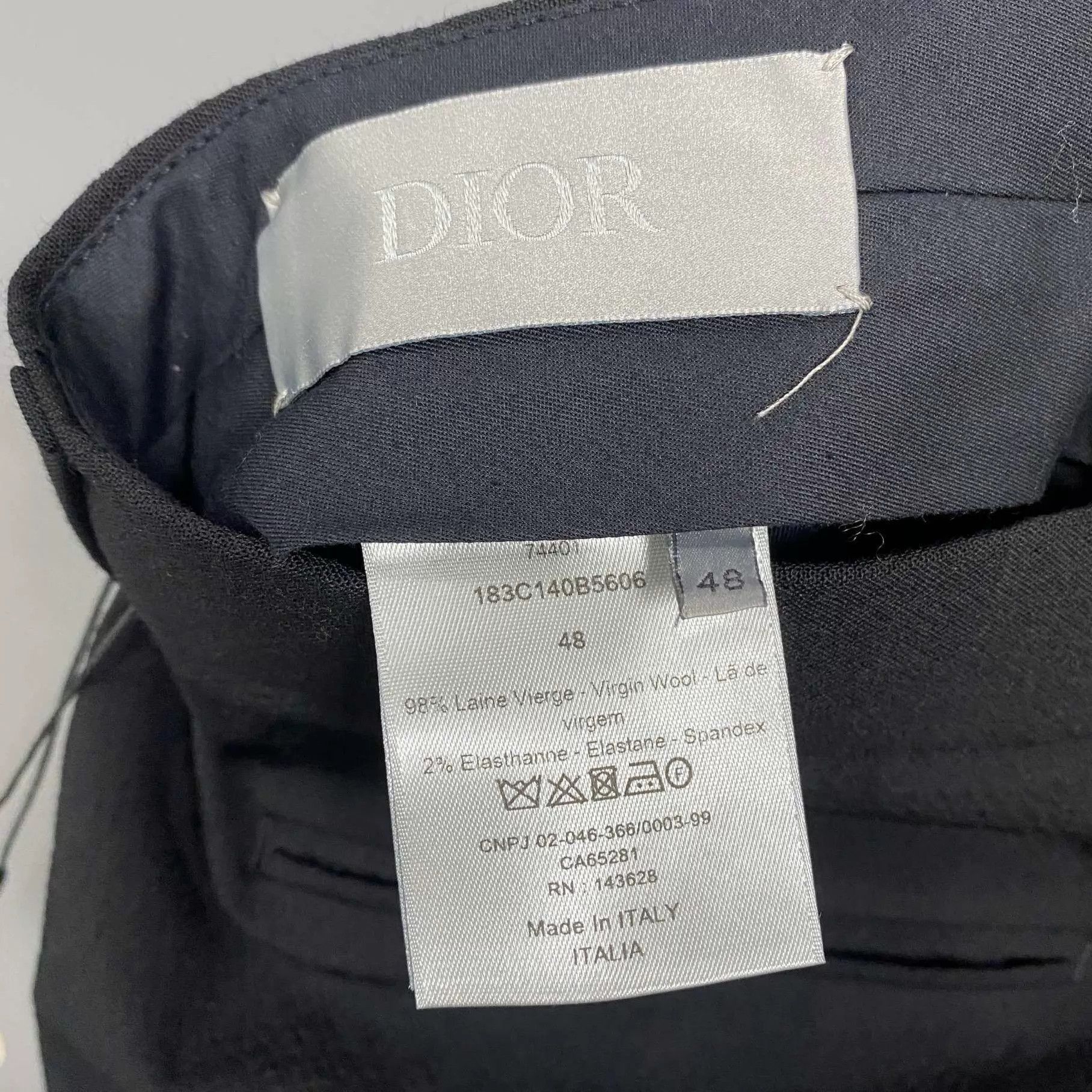 Dior Black Wool Shorts in Size 32 Size US 32 / EU 48 - 4 Thumbnail