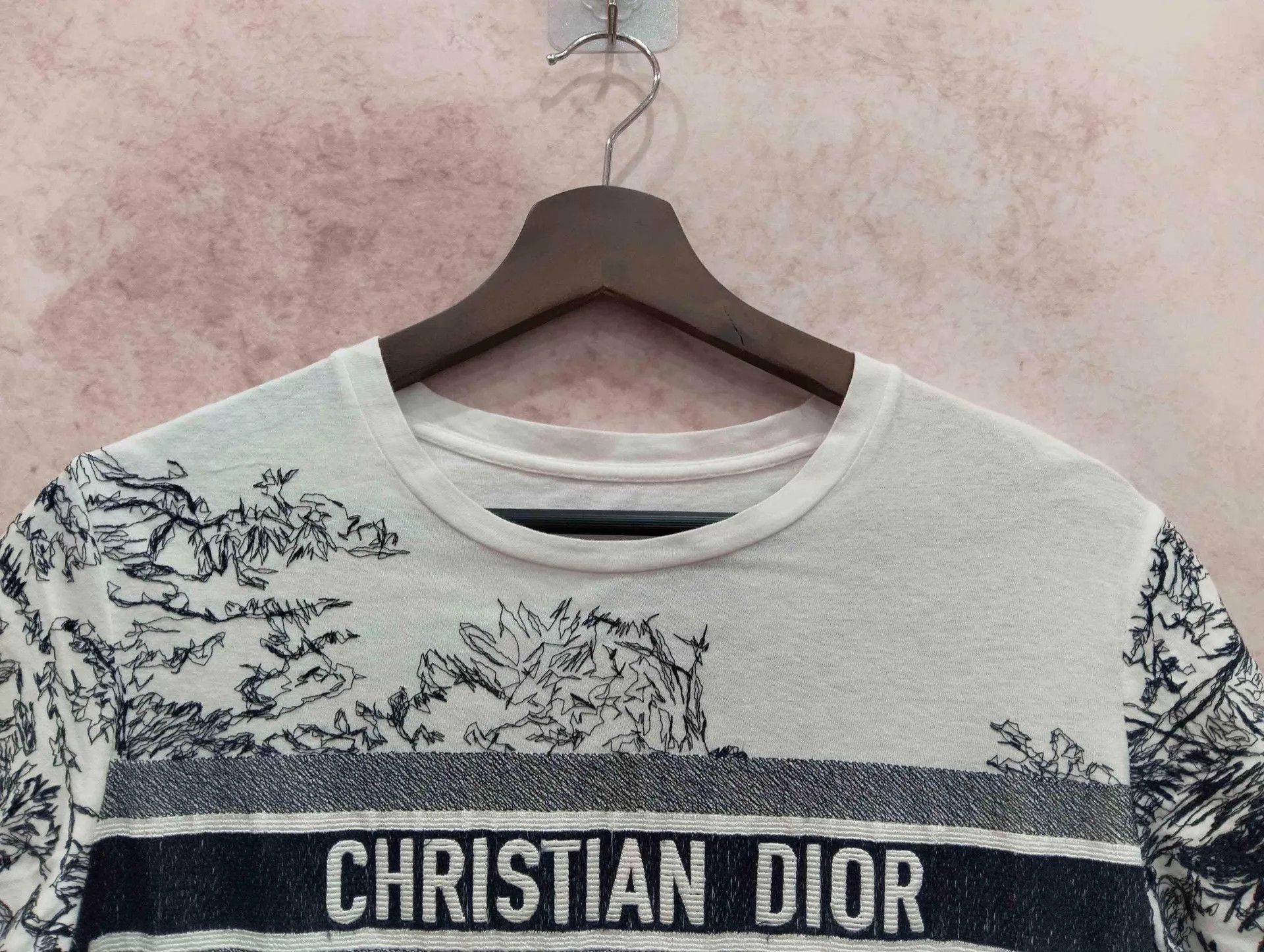 Dior Classic Print Embroidered T-Shirt Size US S / EU 44-46 / 1 - 5 Thumbnail
