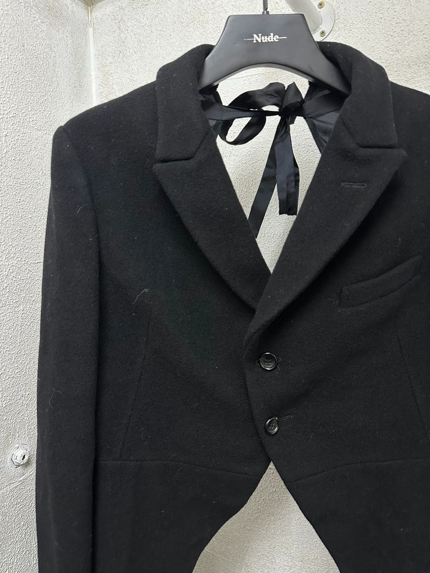 Comme des Garcons Unique Black Backless Tuxedo Shirt Size US M / EU 48-50 / 2 - 4 Thumbnail