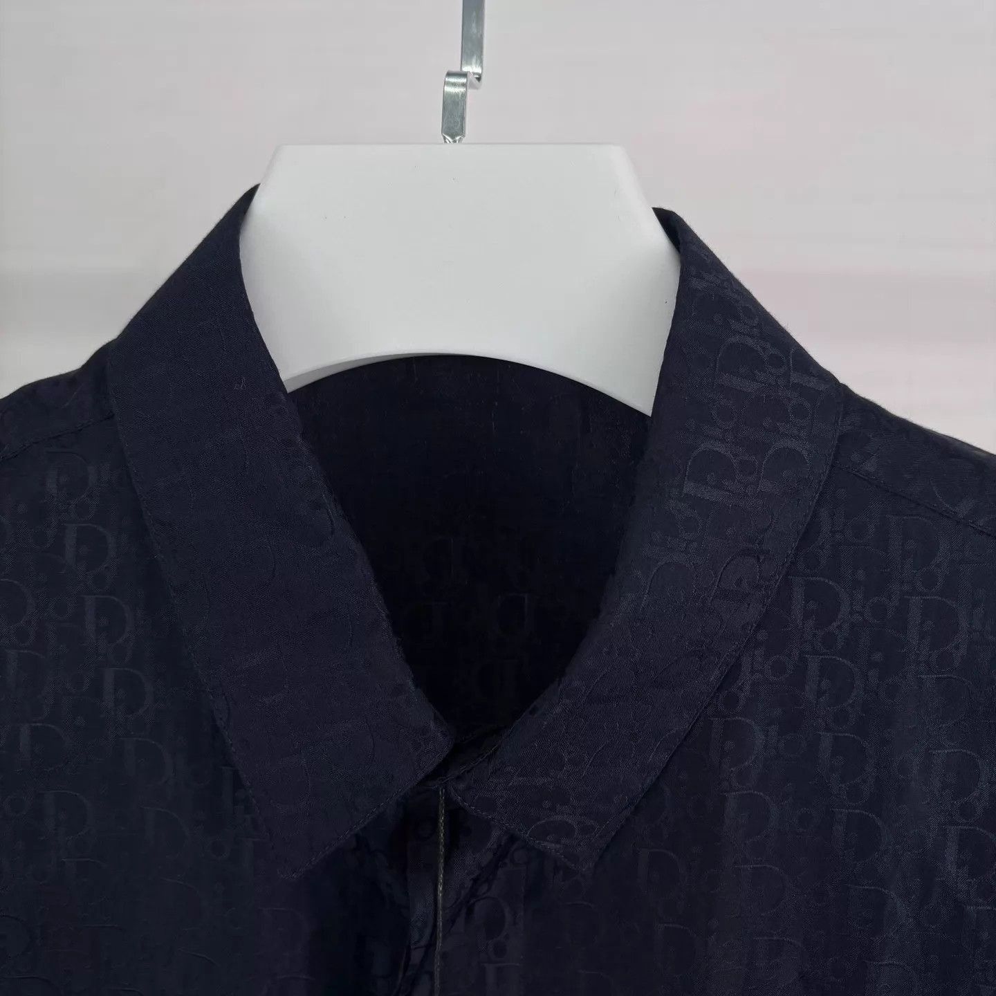 Dior Allover Logo Short Sleeve Shirt in Blue Size US XS / EU 42 / 0 - 3 Thumbnail
