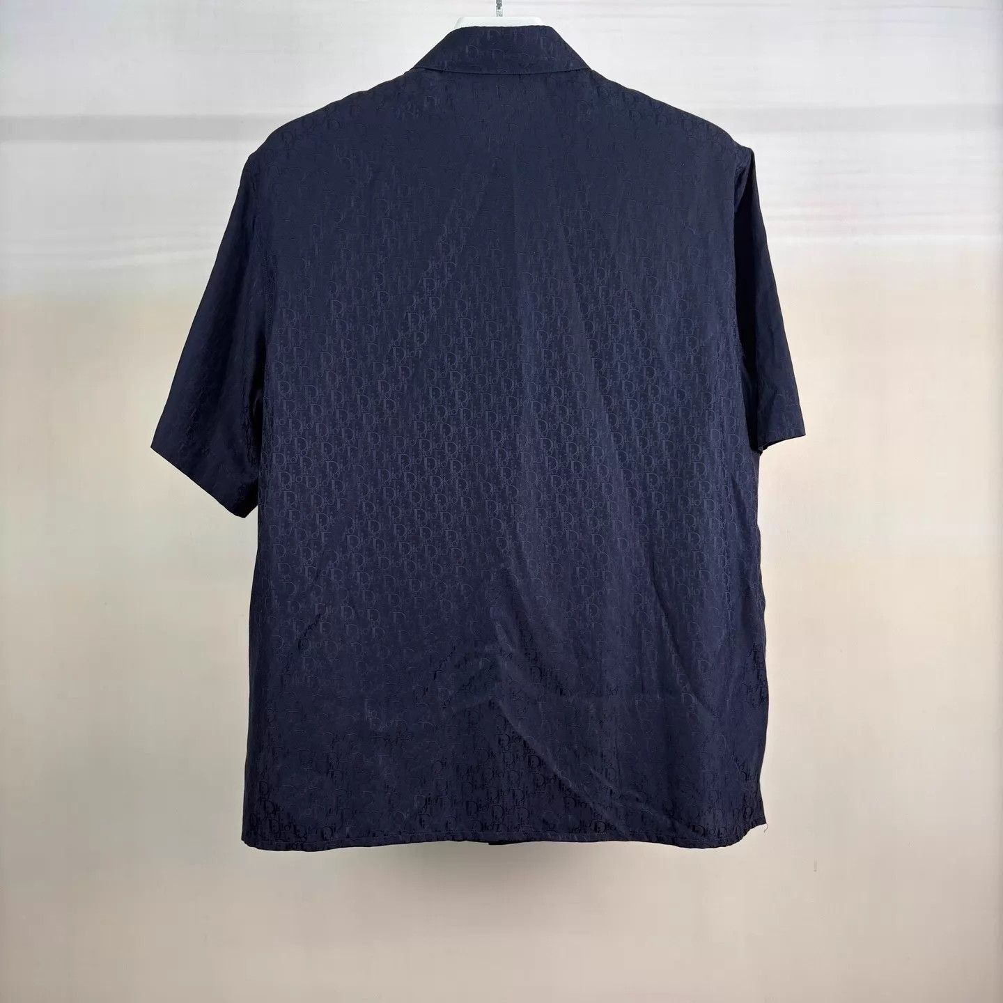 Dior Allover Logo Short Sleeve Shirt in Blue Size US XS / EU 42 / 0 - 2 Thumbnail