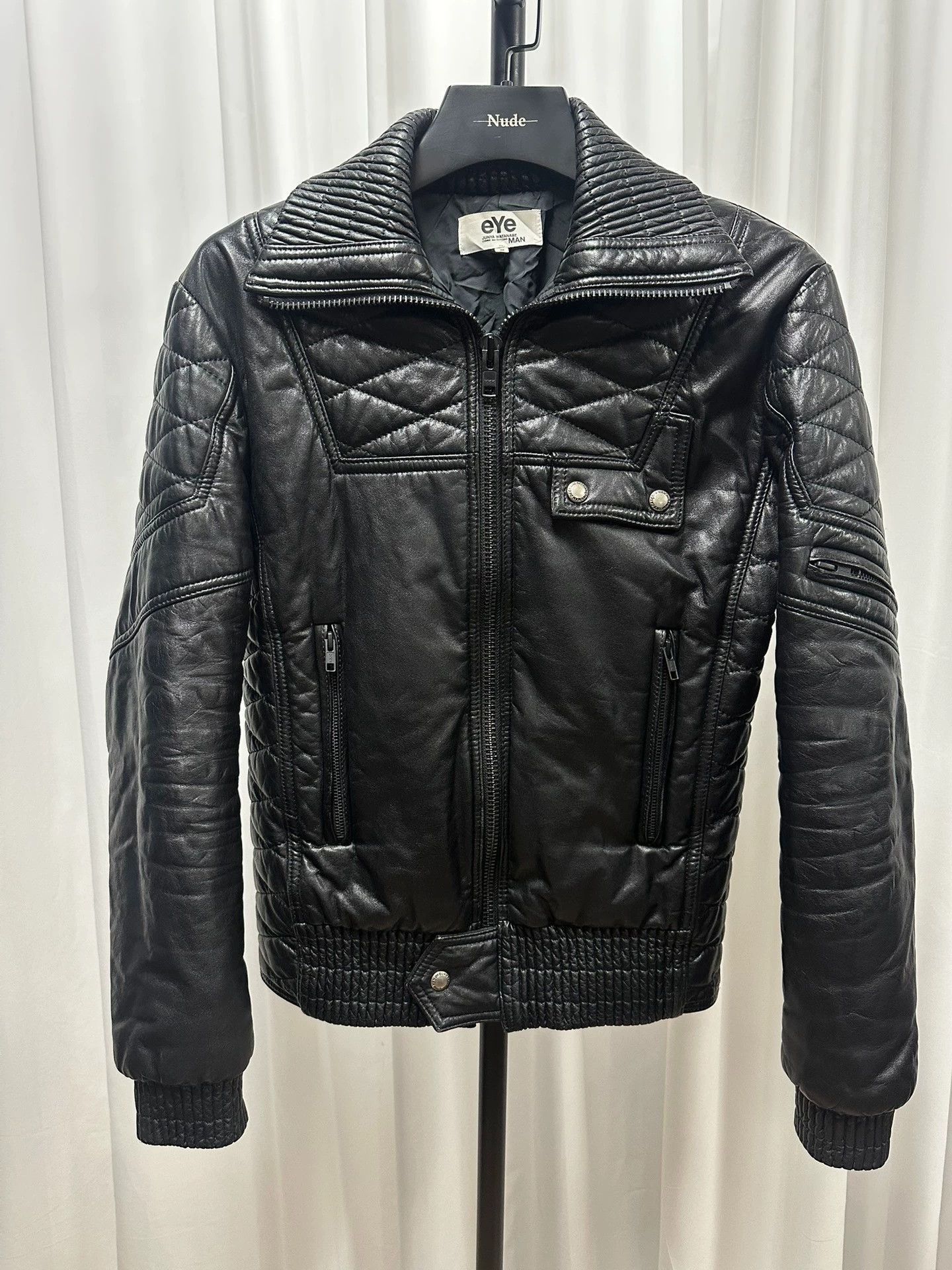 Junya Watanabe Sleek Black Leather Jacket Size US S / EU 44-46 / 1 - 2 Thumbnail